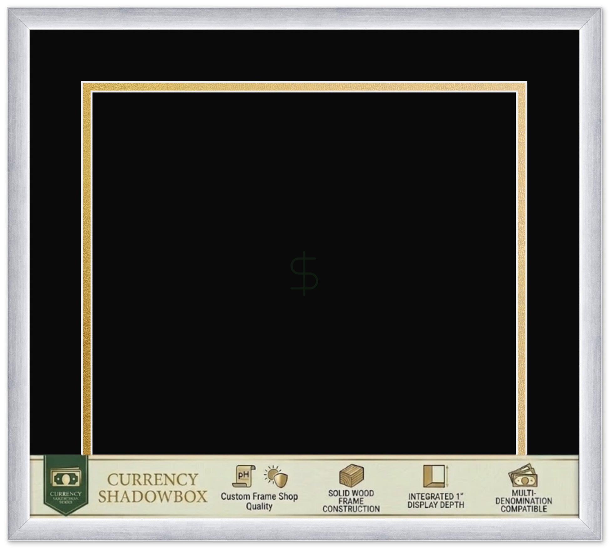 Currency Frame (Style 3) - corner and profile view