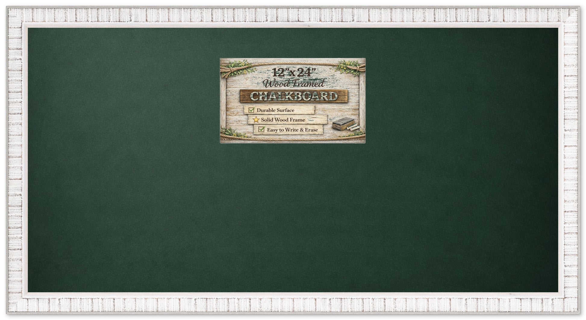 Chalkboard with Frame (Style 2) - corner and profile view