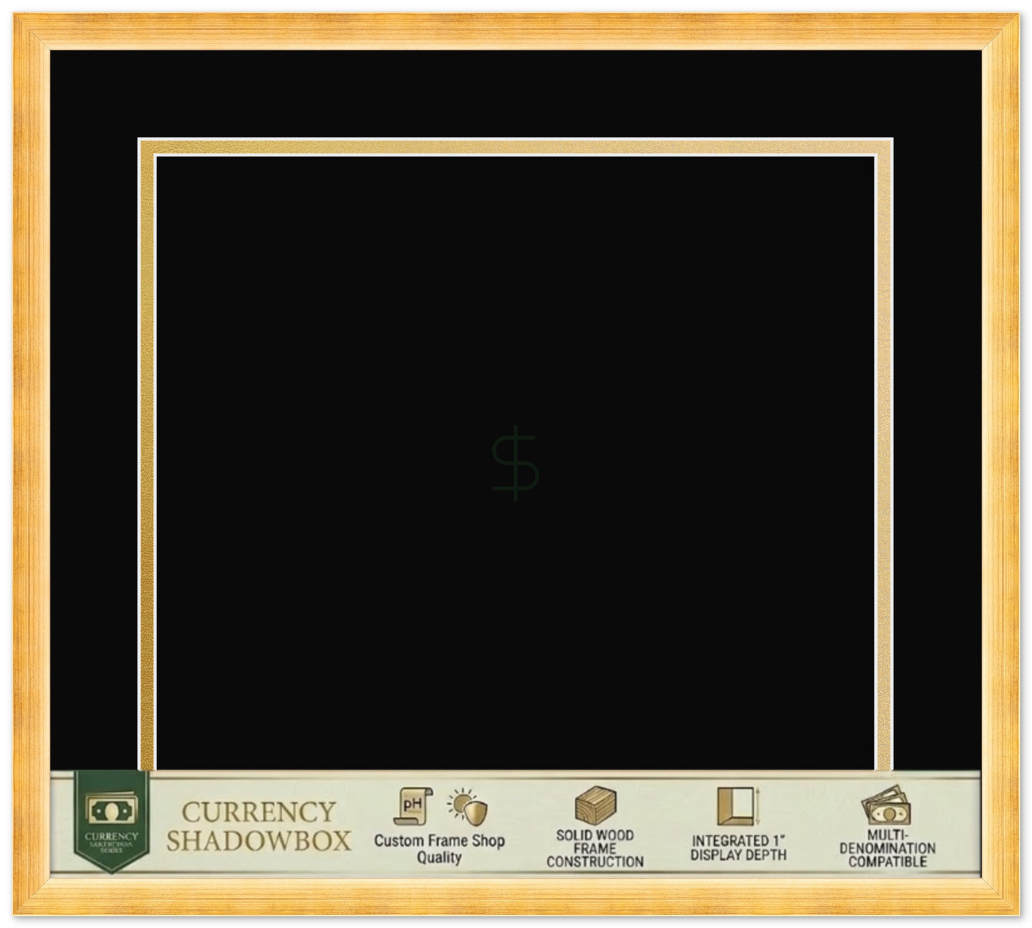 Currency Frame (Style 4) - corner and profile view
