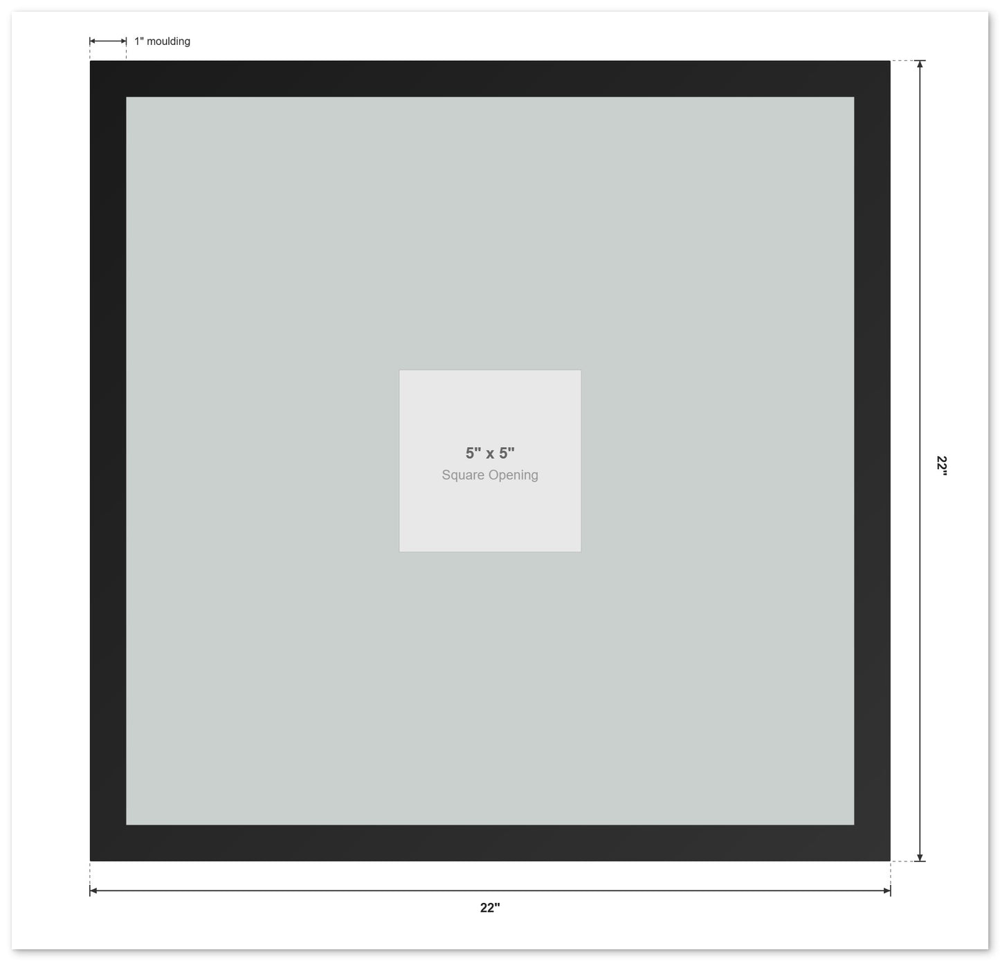 Signature Keepsake Frame (Style 1) - back and hardware