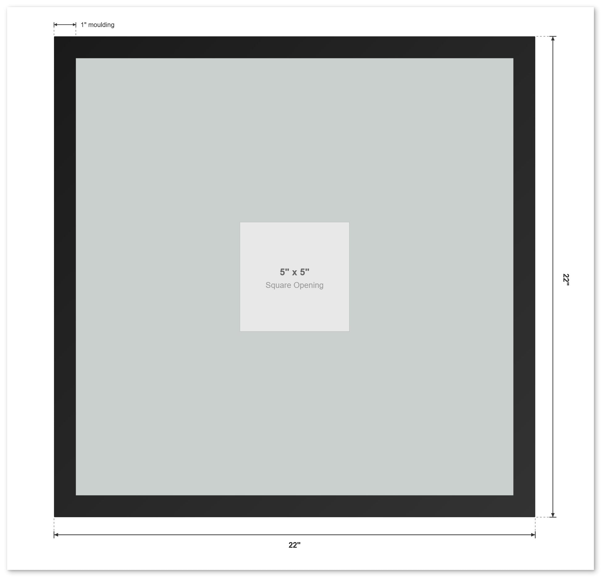 Signature Keepsake Frame (Style 1) - back and hardware