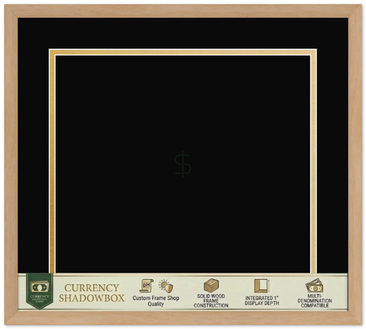 Currency Frame (Style 5) - corner and profile view