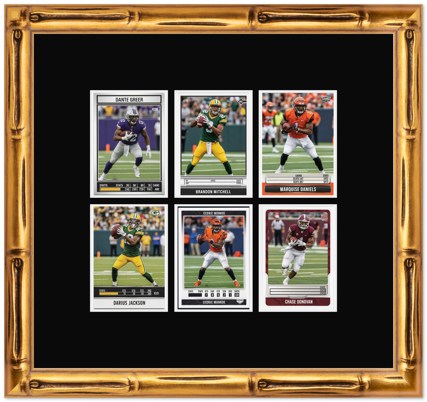 Trading Card Graded Card Frame (Style 4) - corner and profile view