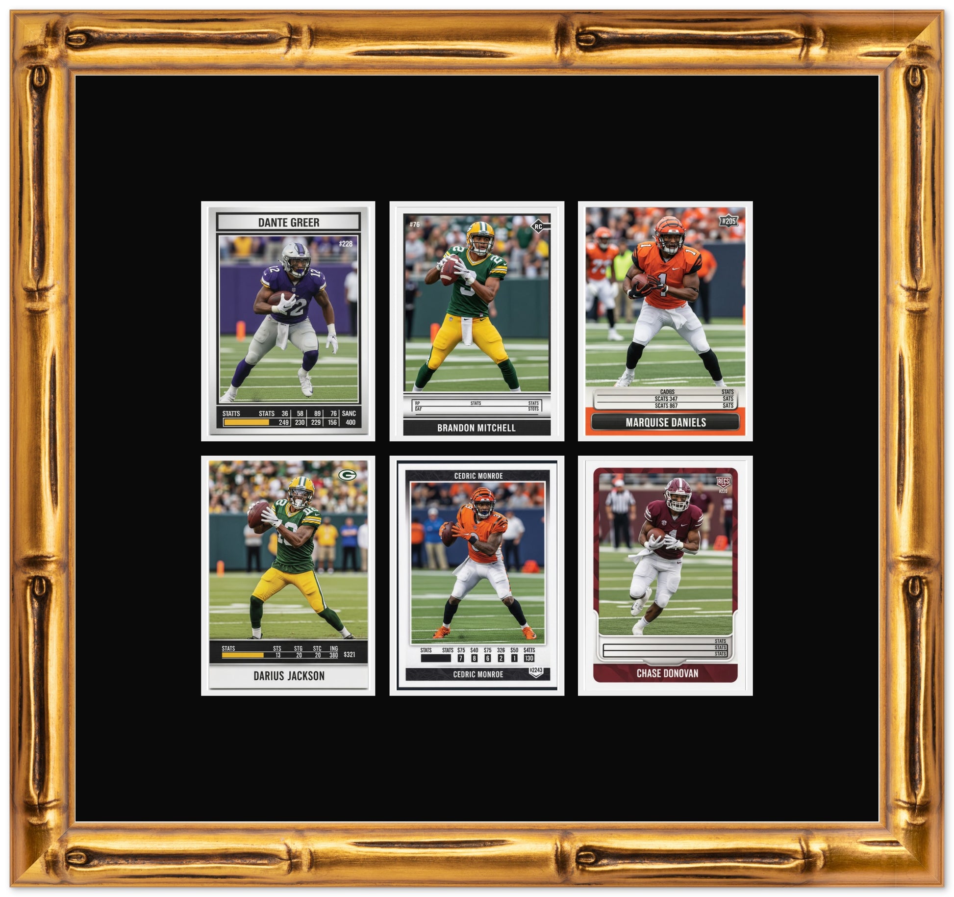 Trading Card Graded Card Frame (Style 4) - corner and profile view