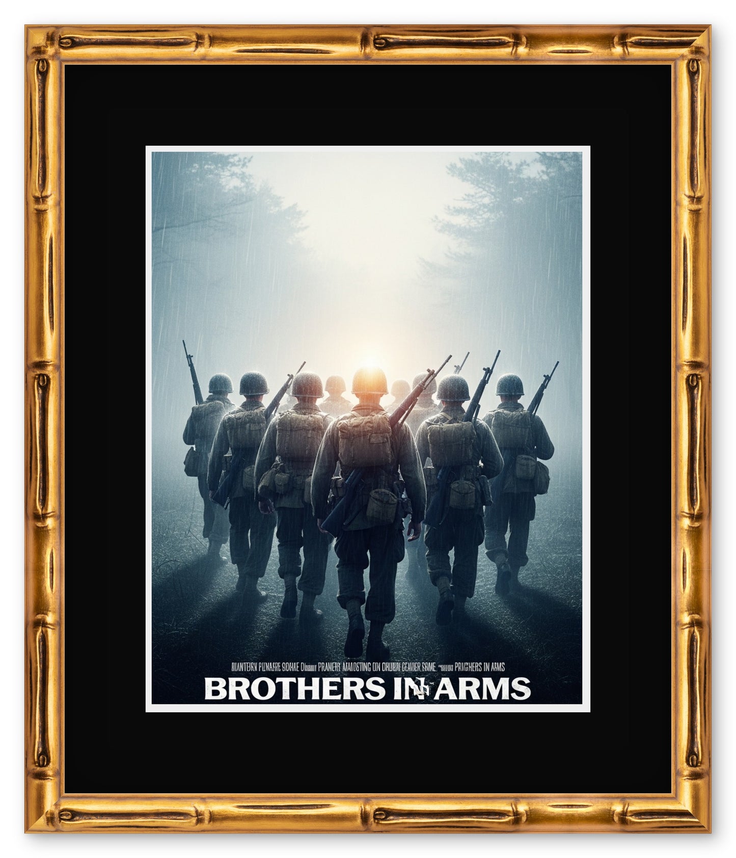 Movie Poster Keepsake Frame (Style 7) - corner and profile view