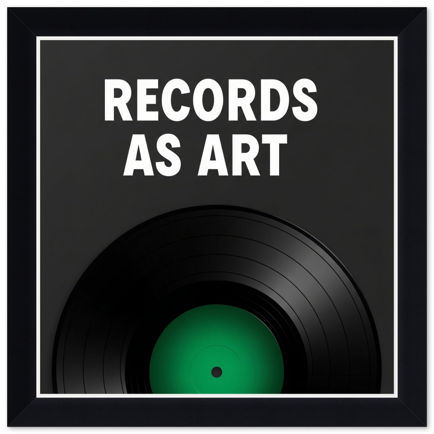 Hardwood Album Cover Keepsake Vinyl Record Frame (Style 6) - corner and profile view