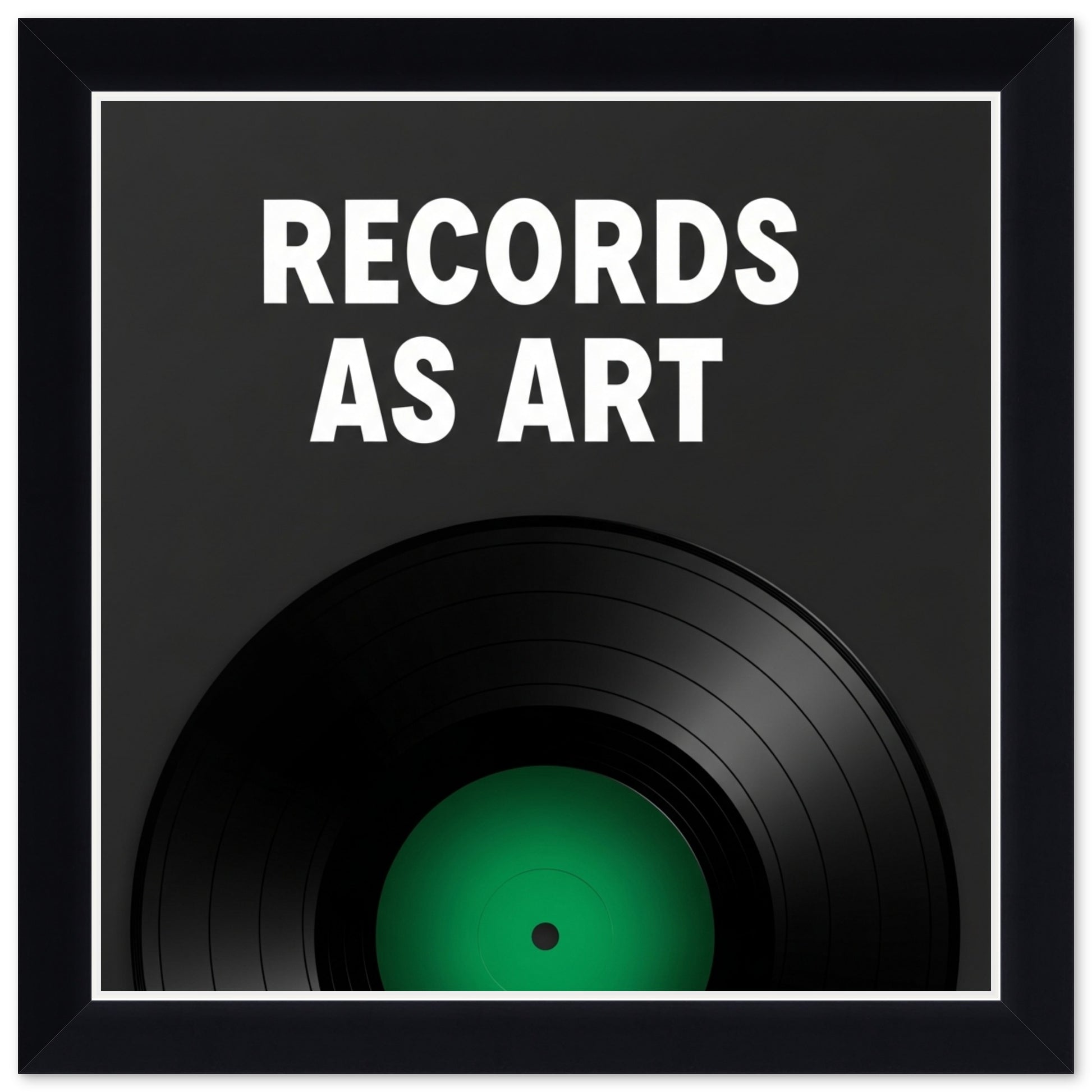 Hardwood Album Cover Keepsake Vinyl Record Frame (Style 6) - corner and profile view