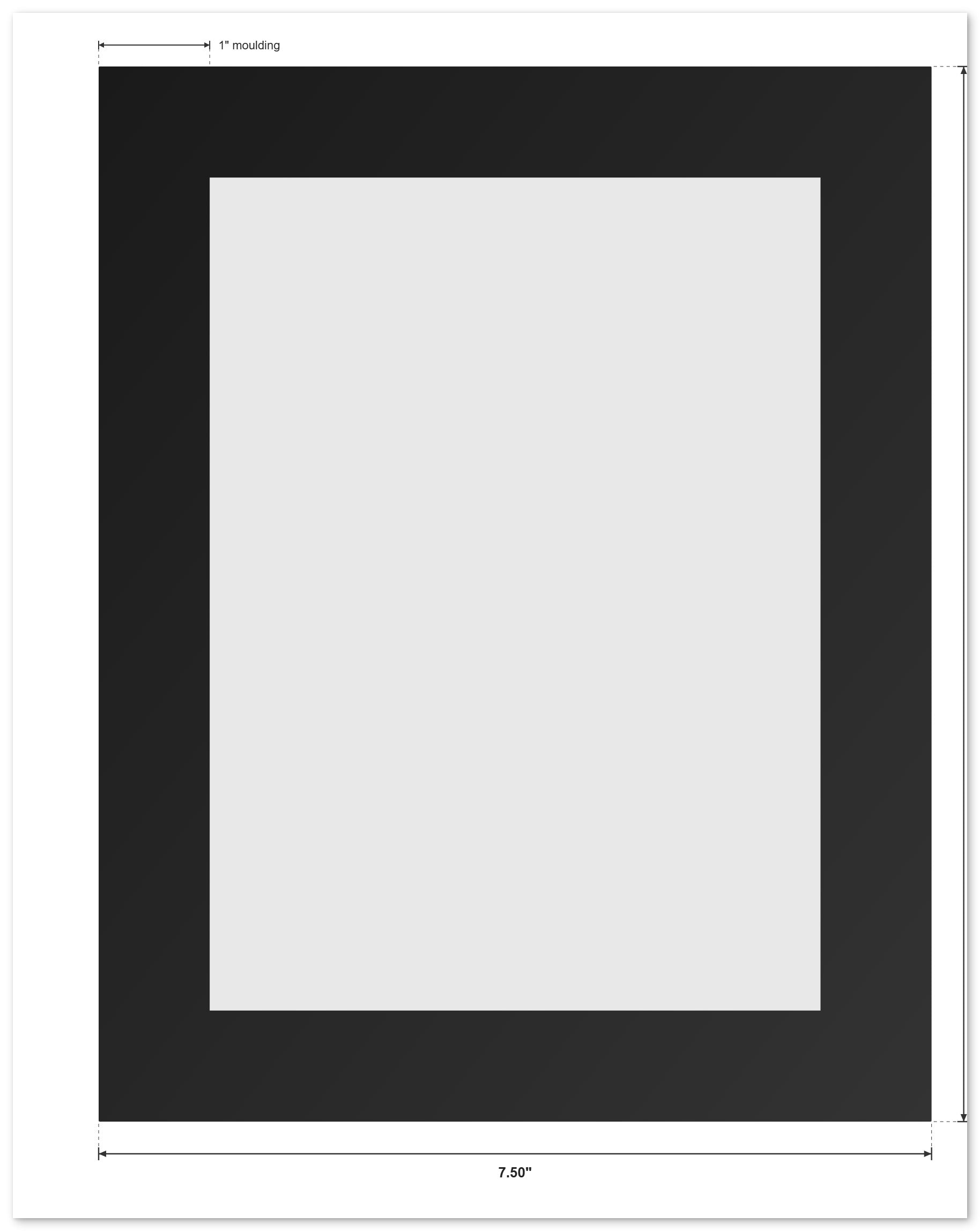 Magazine Keepsake Frame (Style 3) - back and hardware