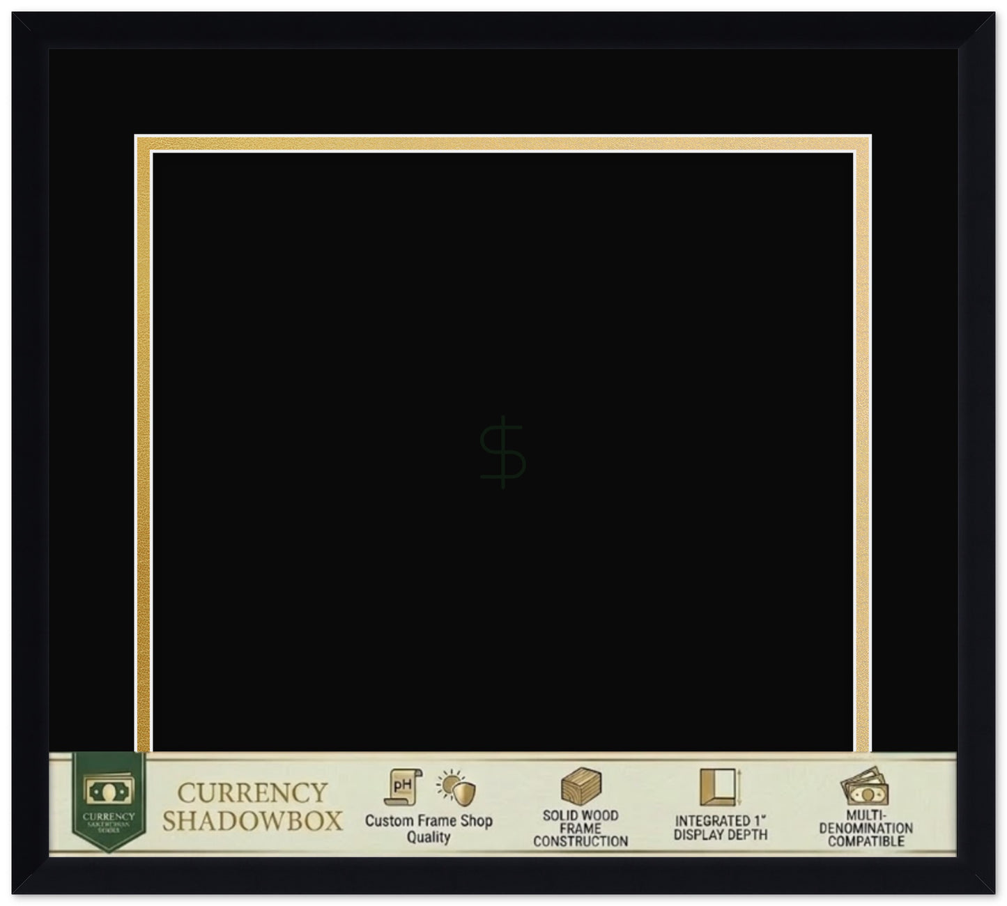 Currency Frame (Style 6) - corner and profile view