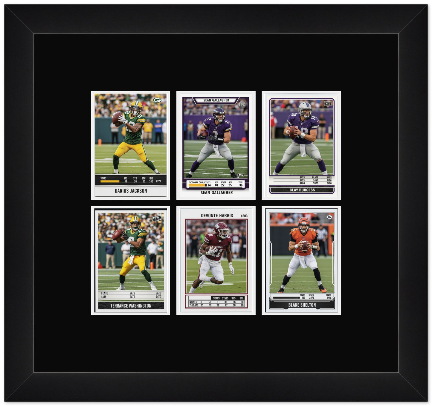 Trading Card Graded Card Frame (Style 5) - corner and profile view