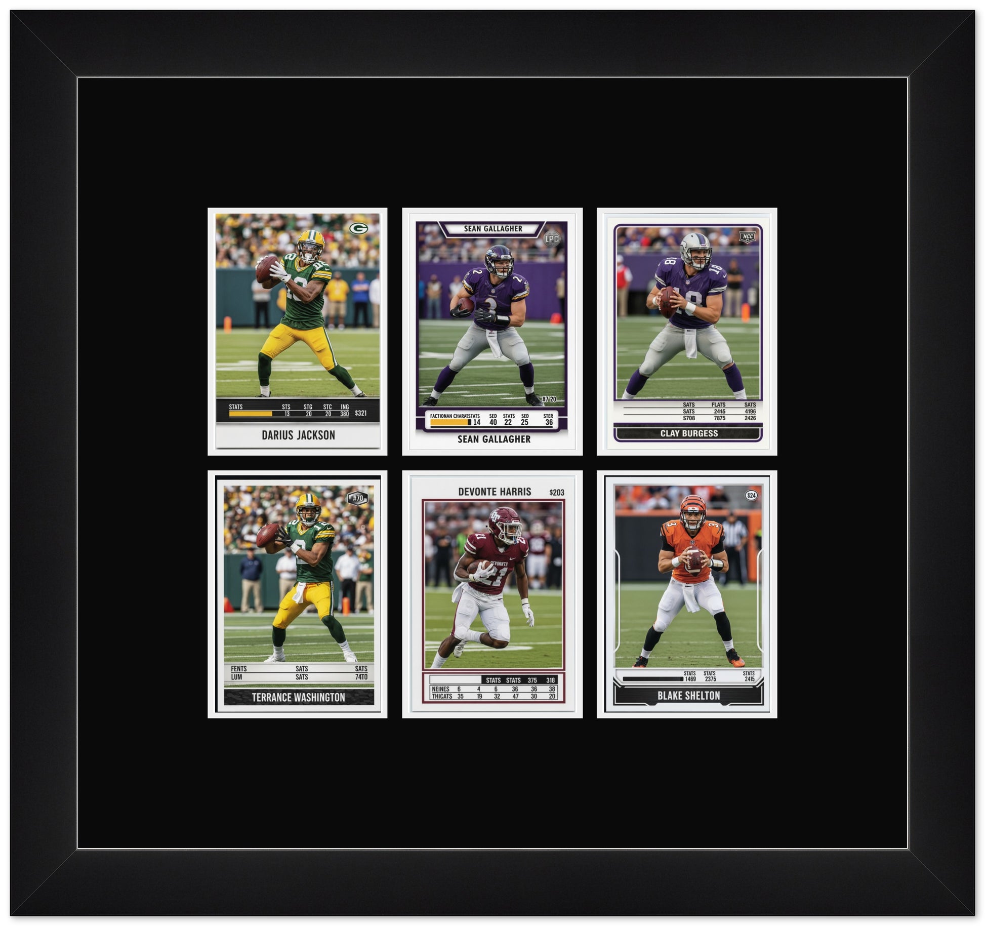Trading Card Graded Card Frame (Style 5) - corner and profile view