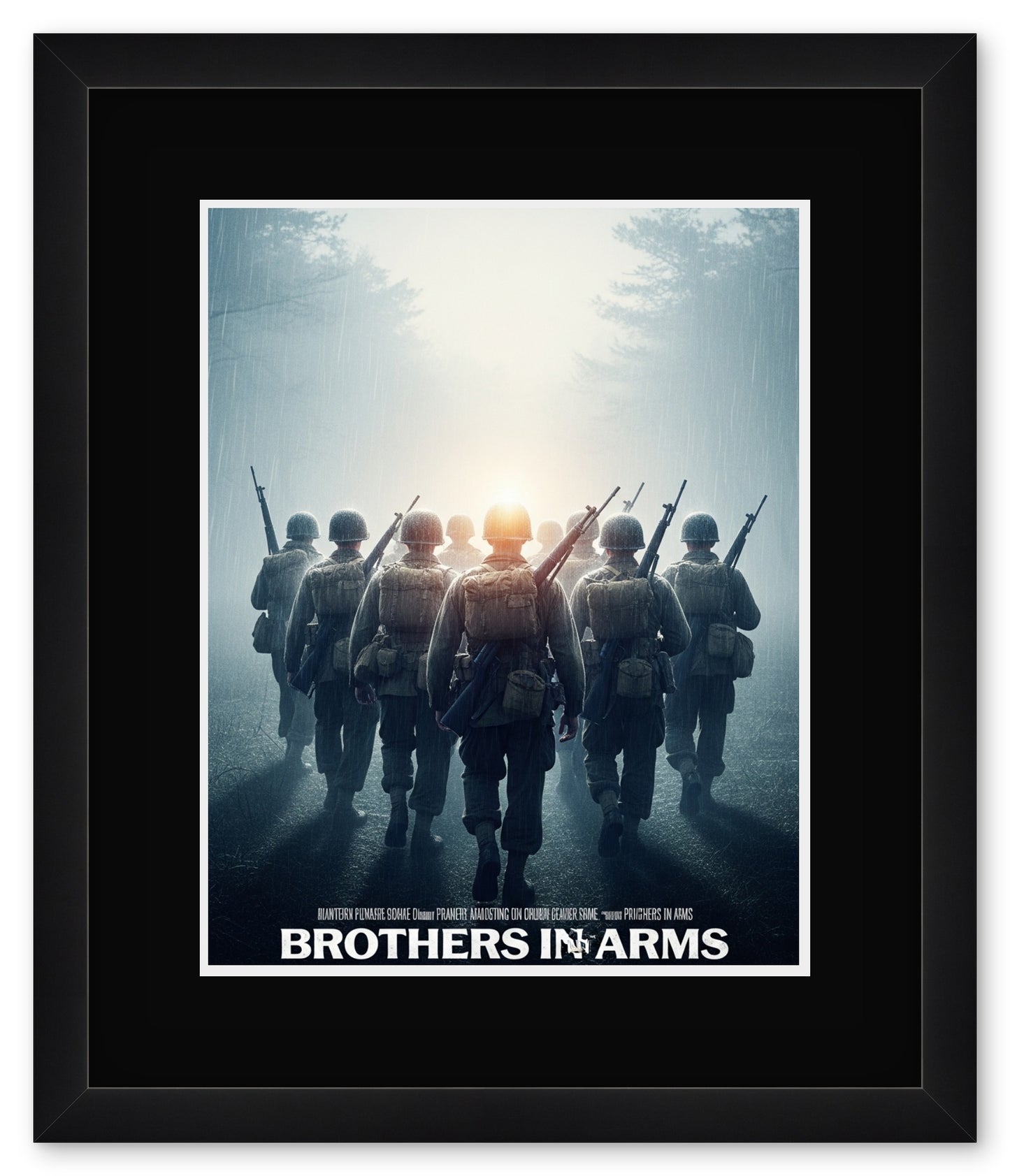 Movie Poster Keepsake Frame (Style 8) - corner and profile view