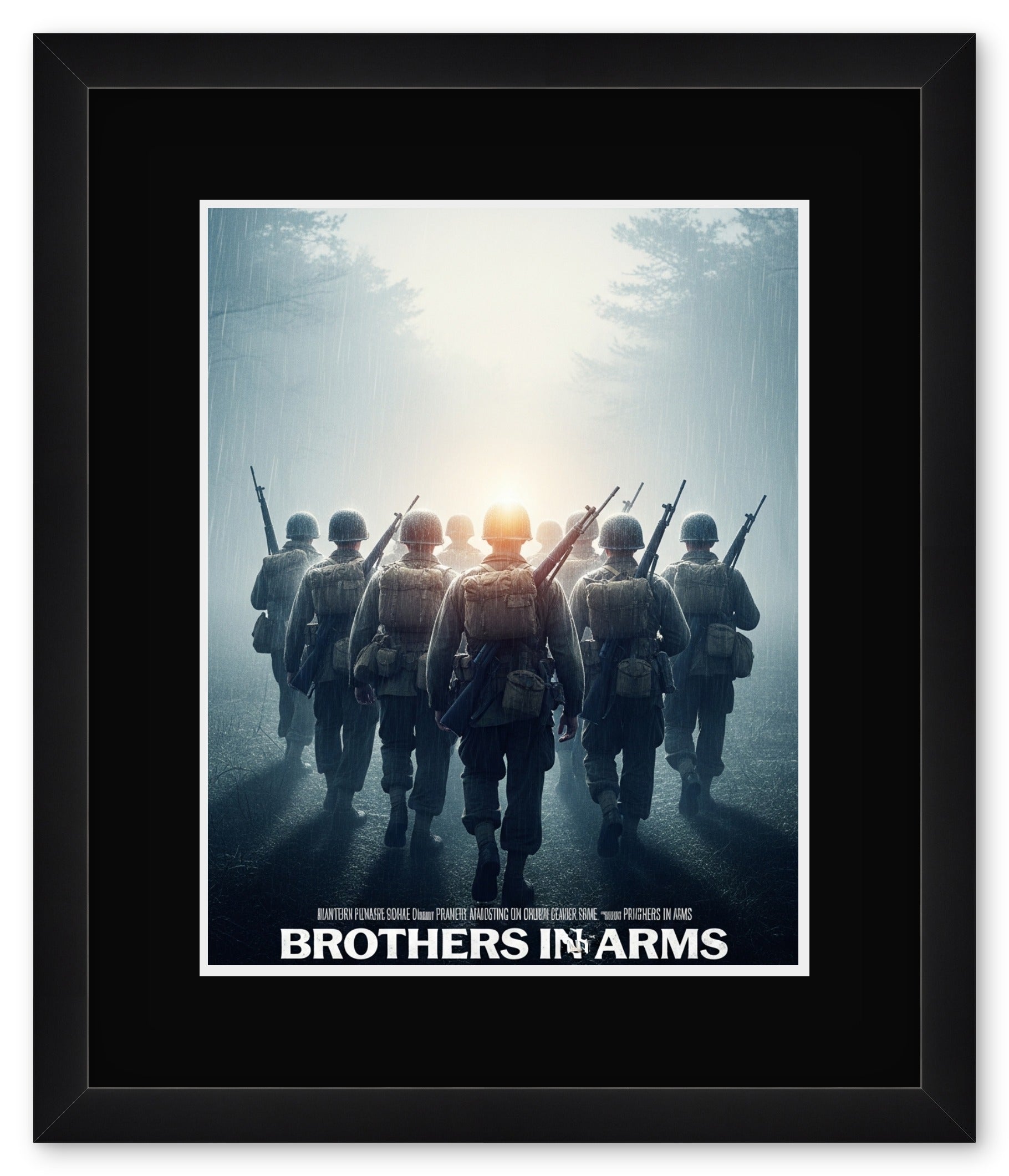 Movie Poster Keepsake Frame (Style 8) - corner and profile view