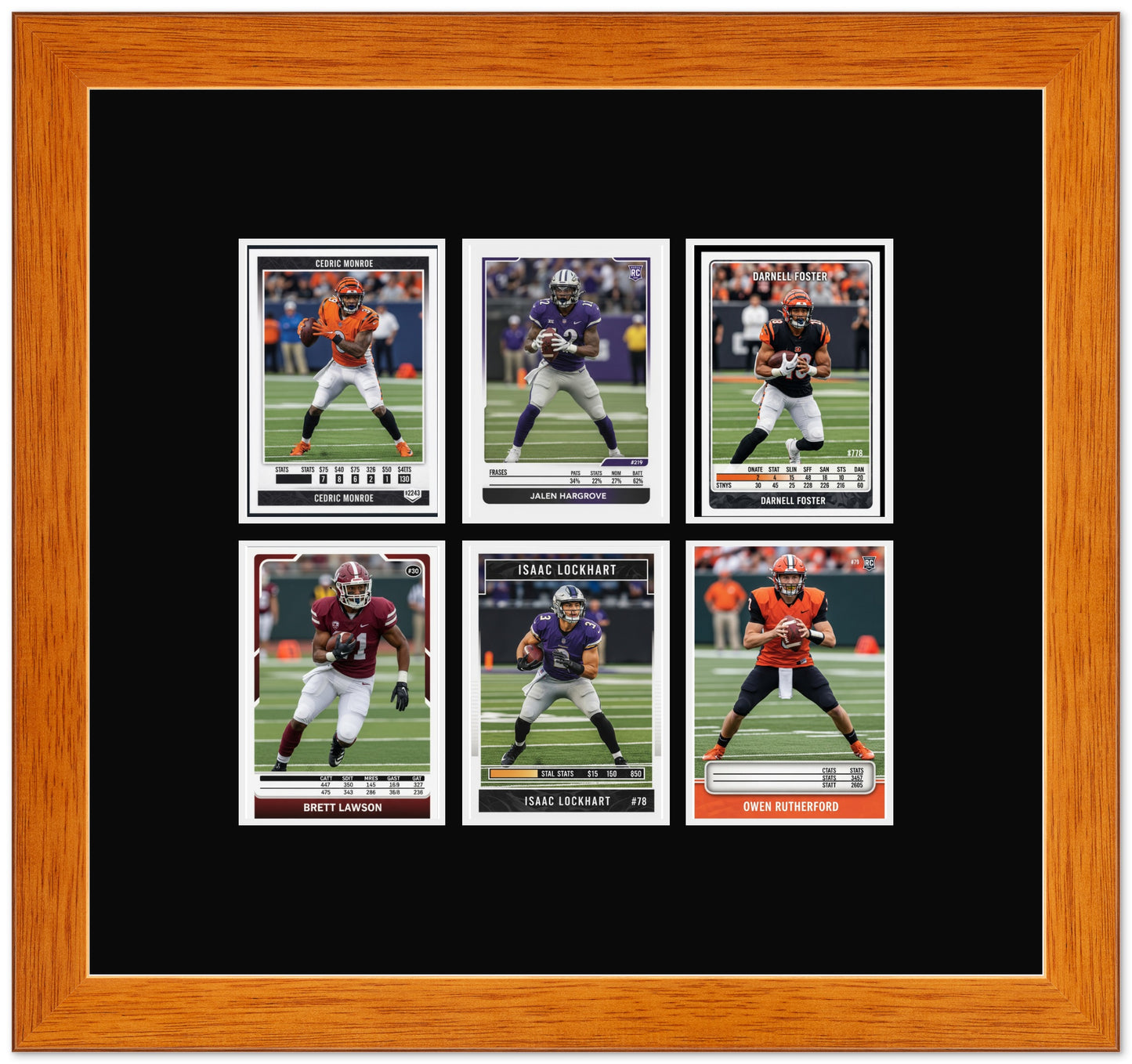 Trading Card Graded Card Frame (Style 6) - corner and profile view