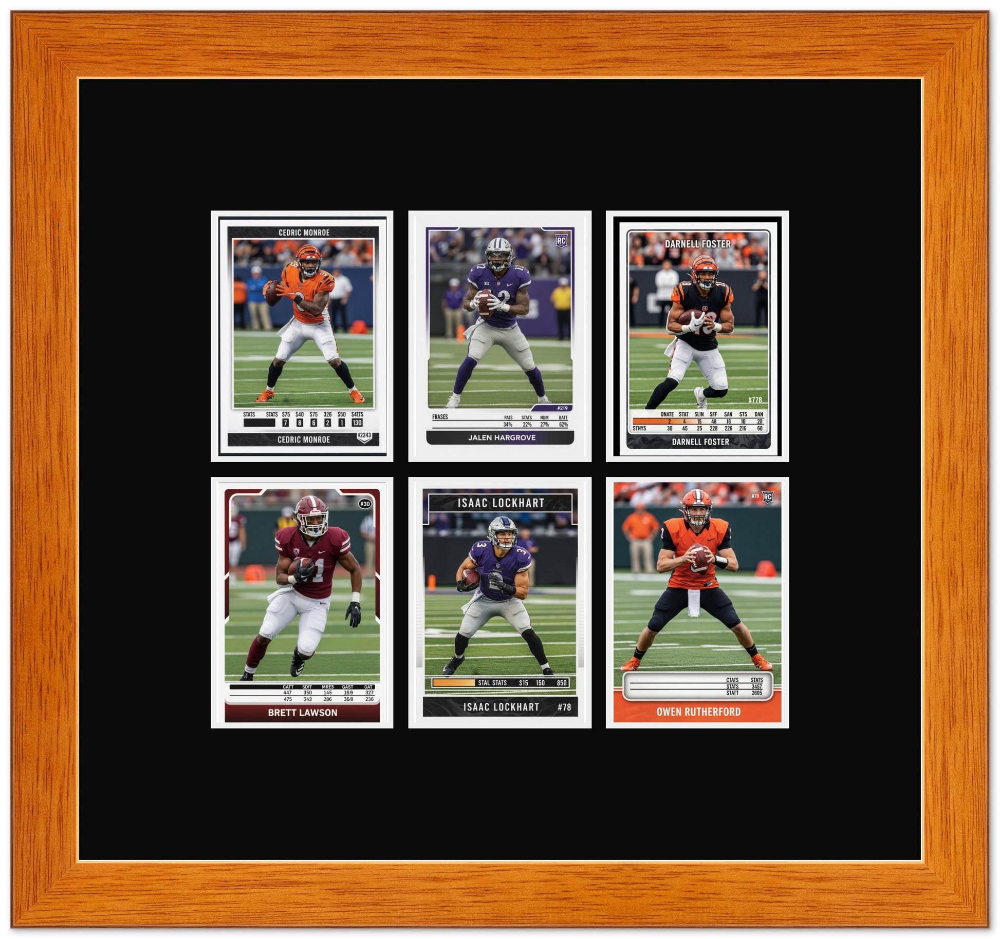 Trading Card Graded Card Frame (Style 6) - corner and profile view