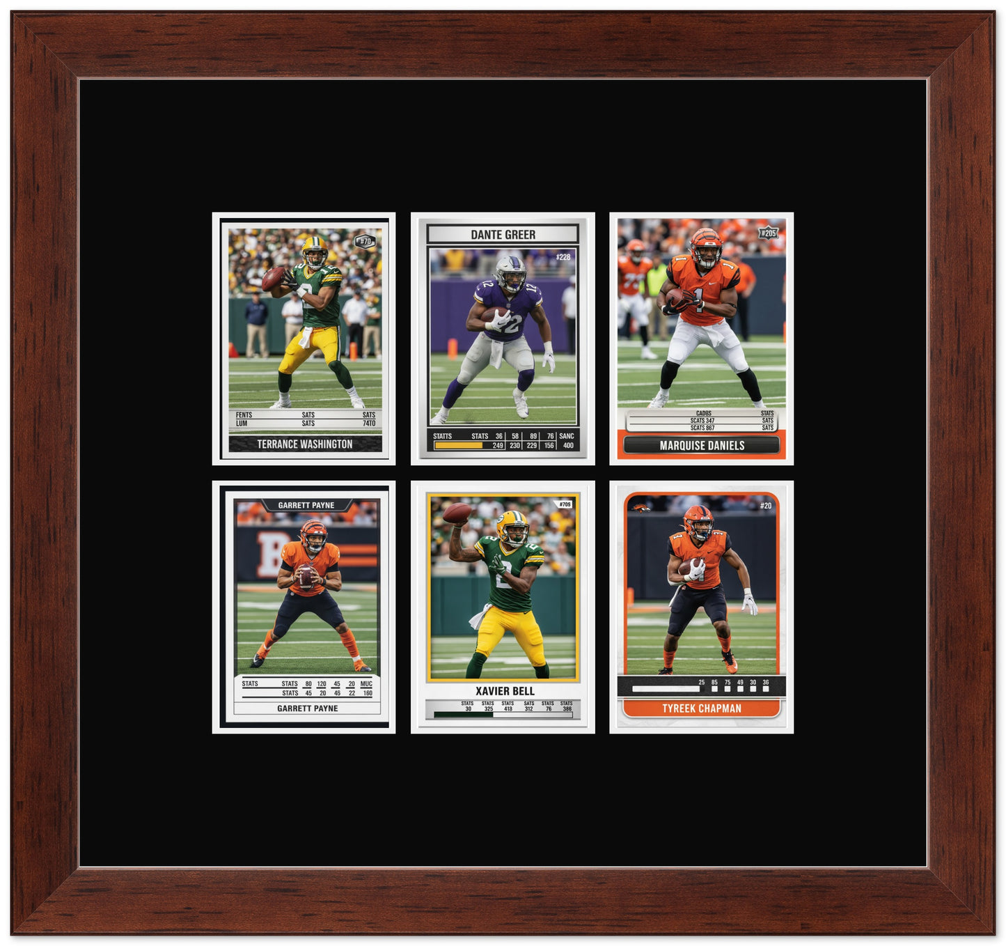 Trading Card Graded Card Frame (Style 7) - corner and profile view