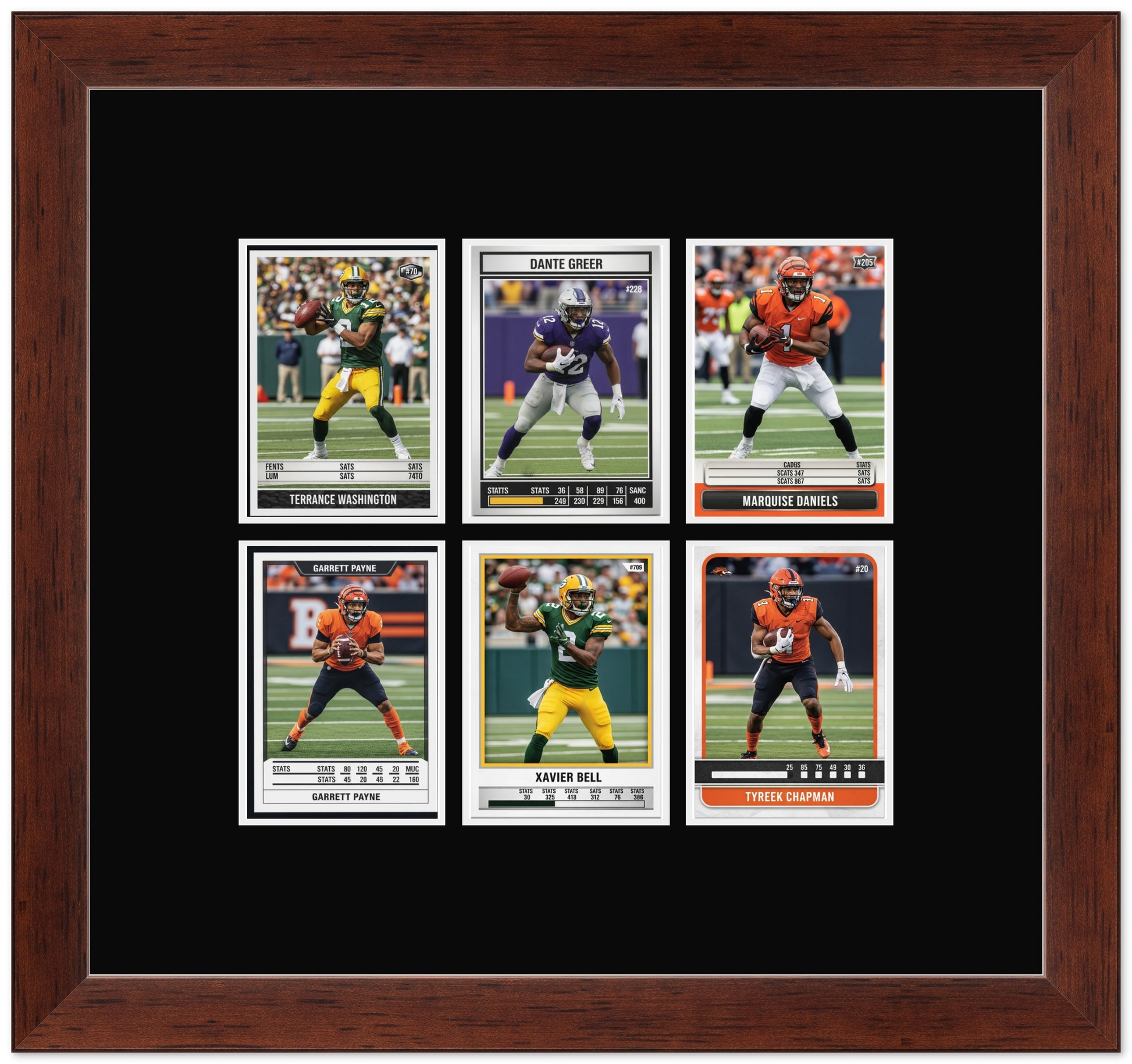 Trading Card Graded Card Frame (Style 7) - corner and profile view