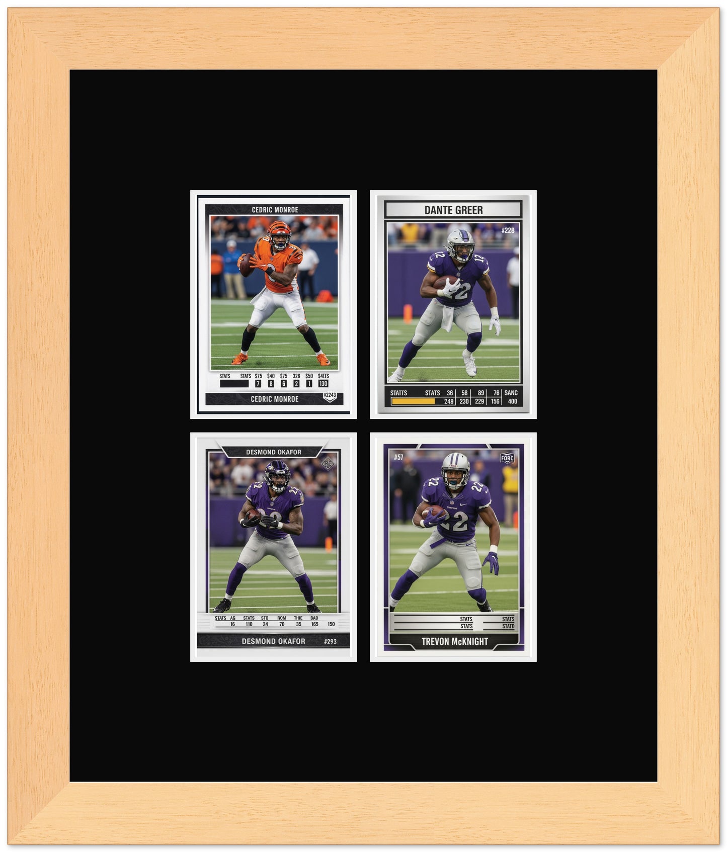 Trading Card Graded Card Frame (Style 8) - corner and profile view