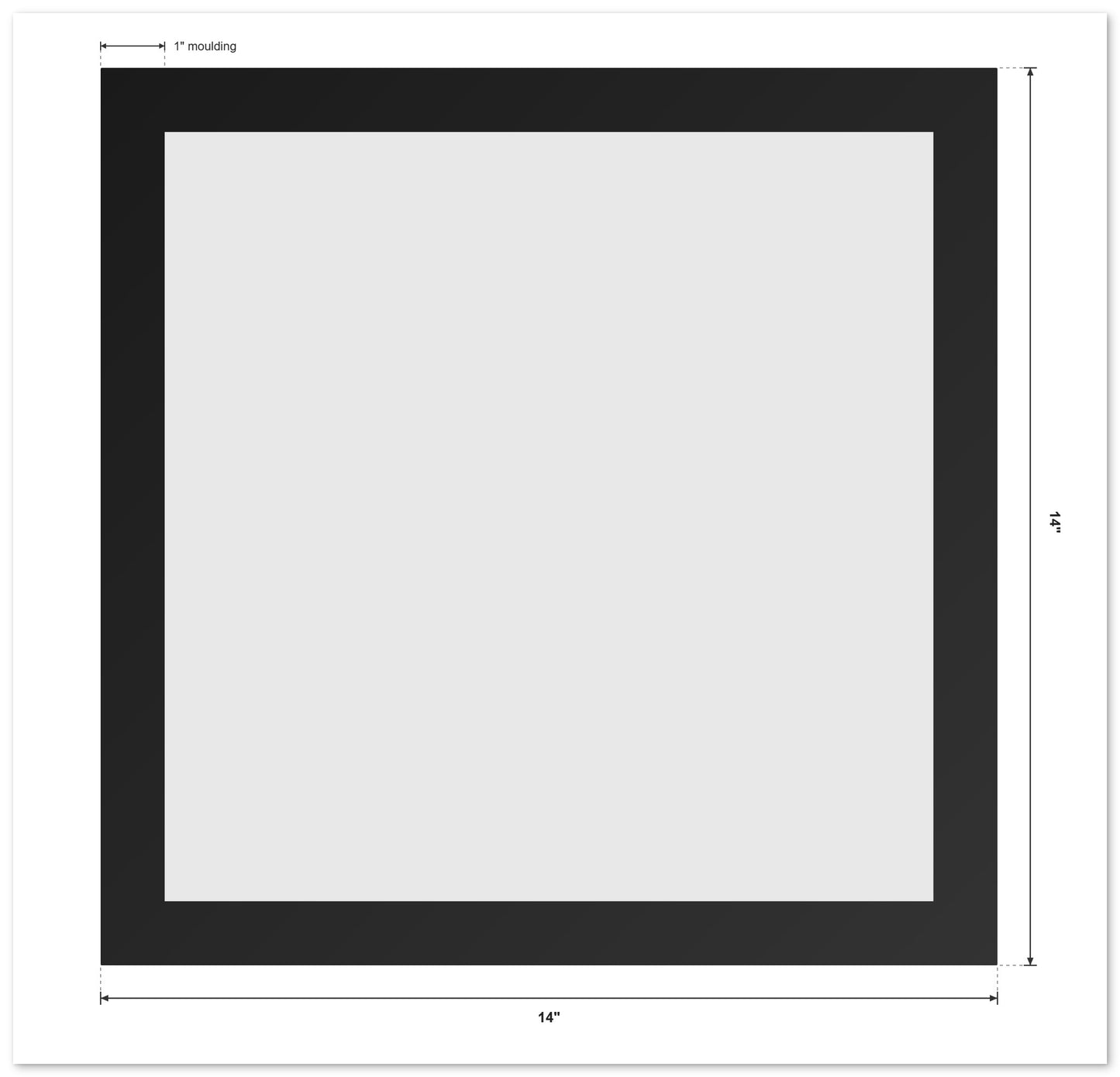 Chalkboard with Frame (Style 10) - size reference
