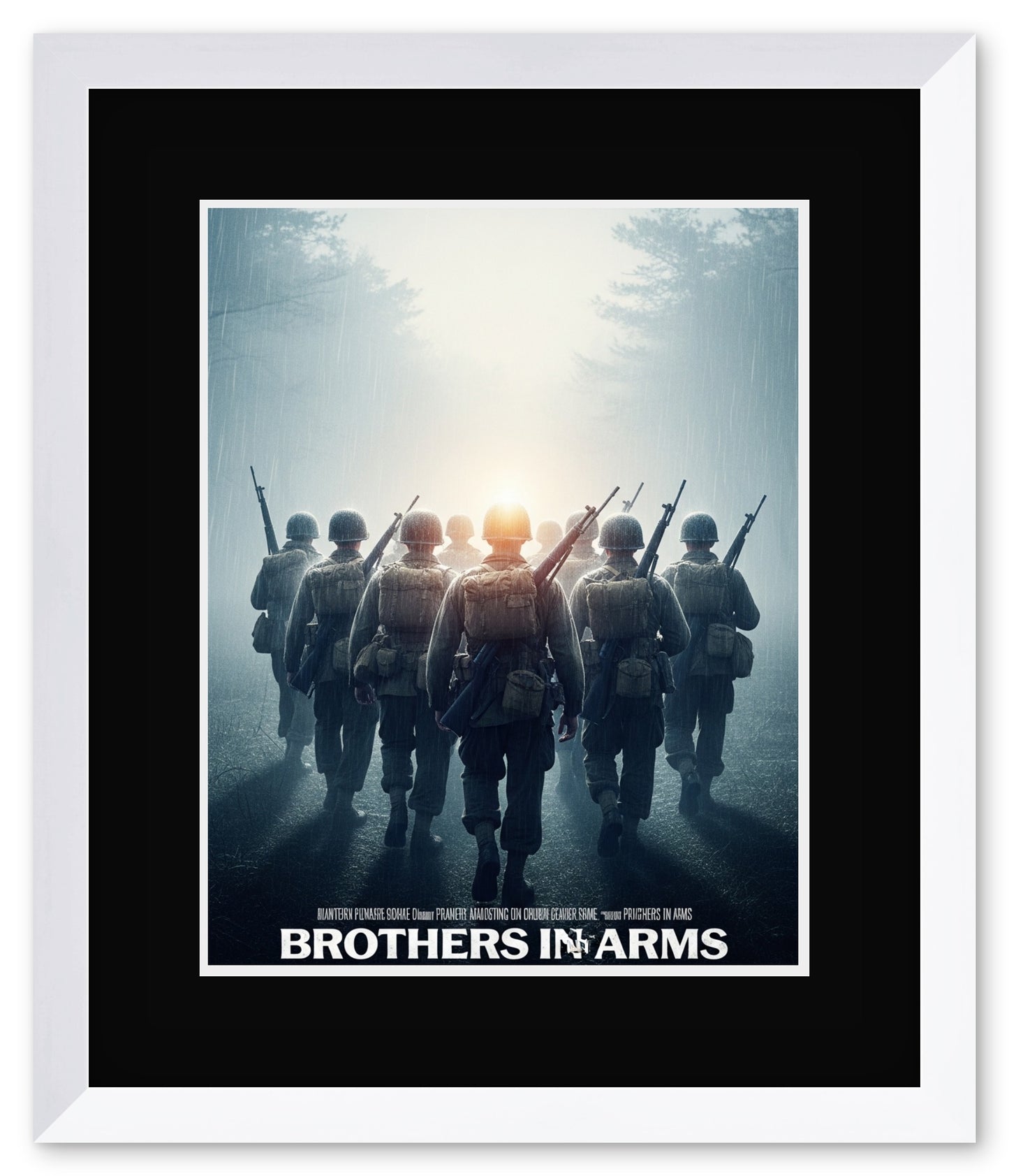 Movie Poster Keepsake Frame (Style 11) - corner and profile view