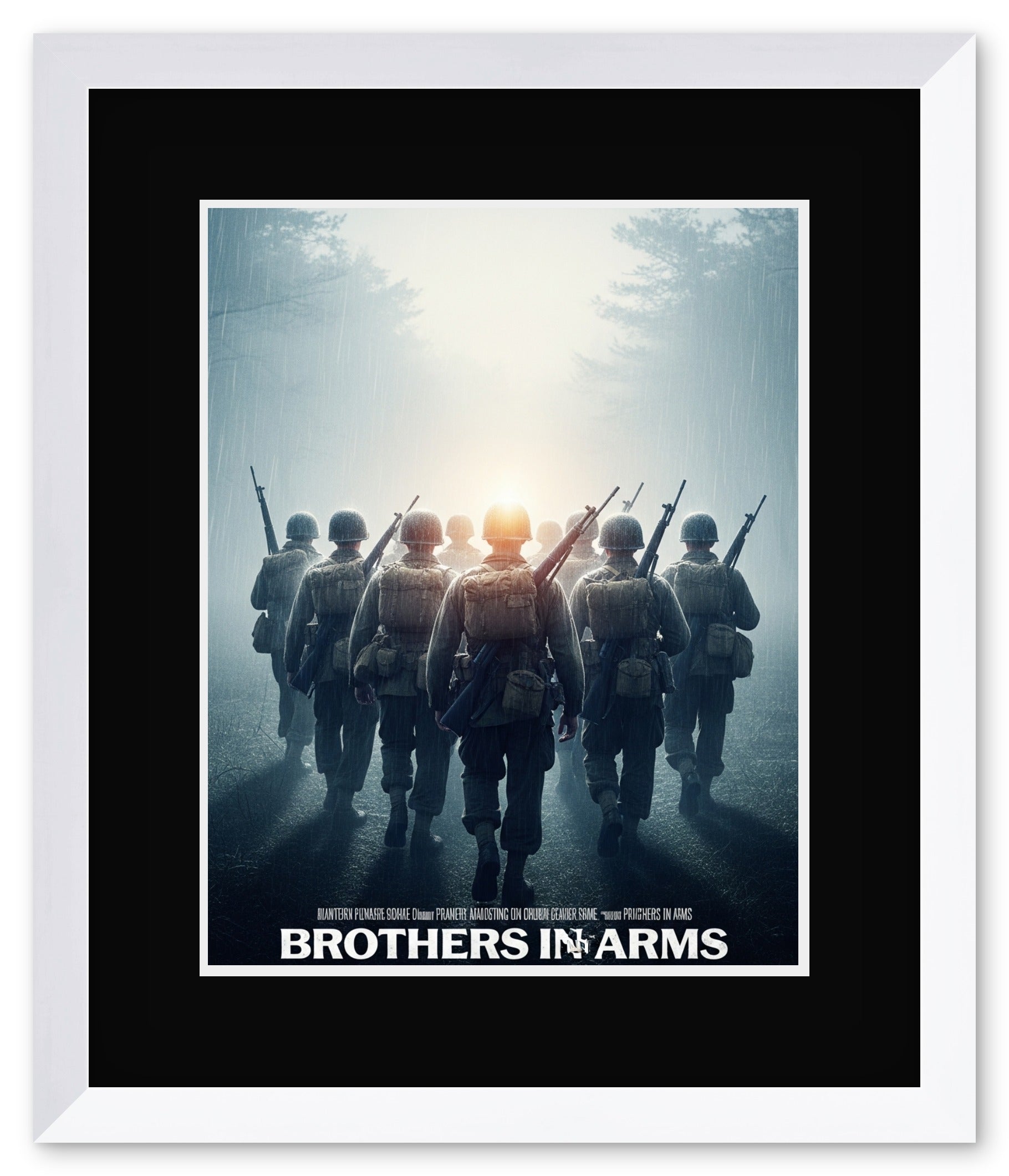 Movie Poster Keepsake Frame (Style 11) - corner and profile view