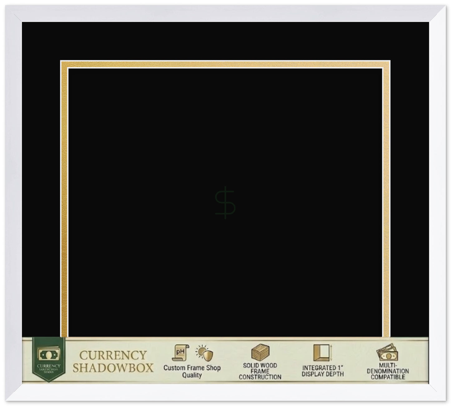 Currency Frame (Style 7) - corner and profile view