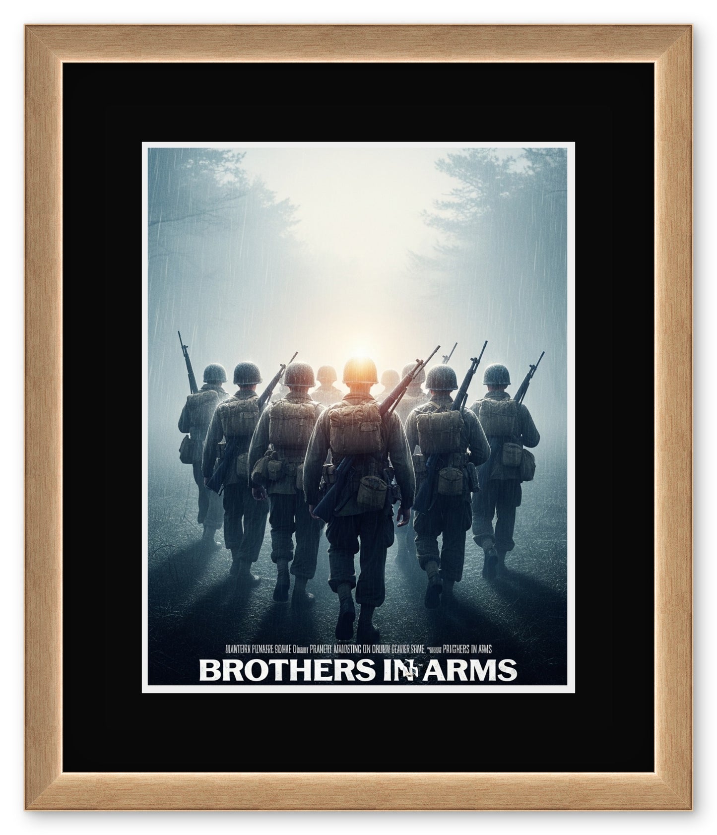 Movie Poster Keepsake Frame (Style 12) - corner and profile view