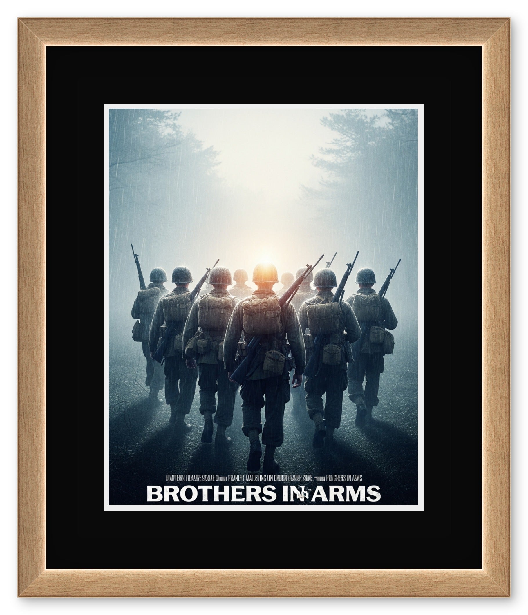 Movie Poster Keepsake Frame (Style 12) - corner and profile view