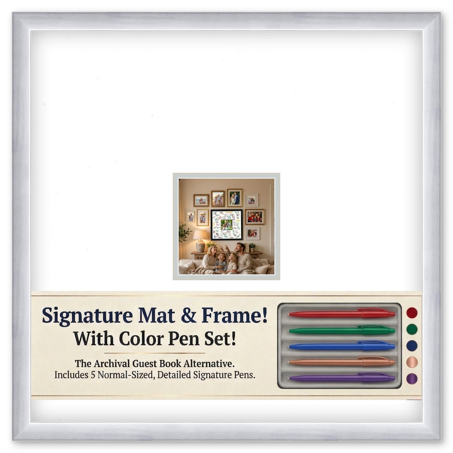 Signature Keepsake Frame (Style 13) - corner and profile view