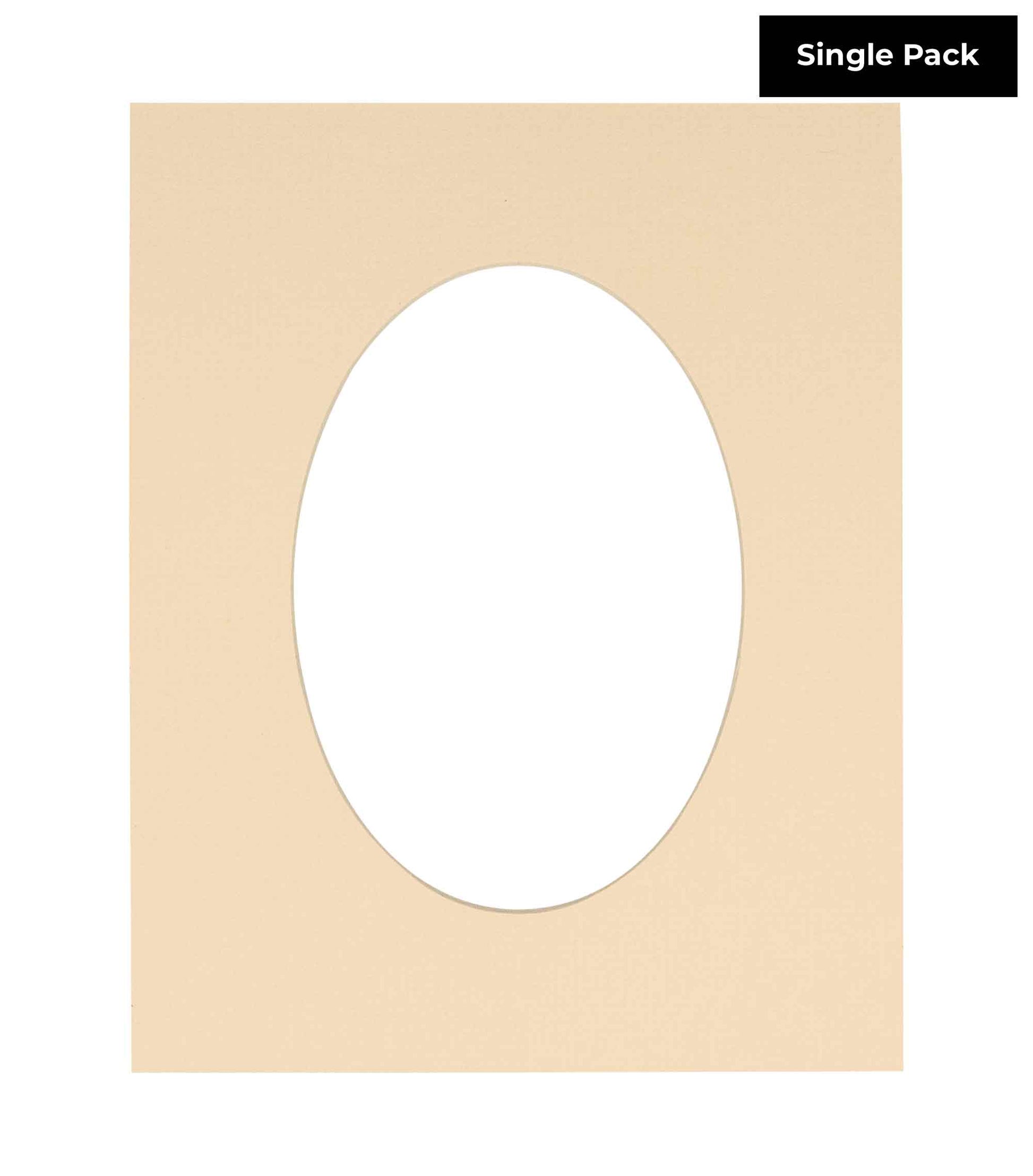 Beige Acid Free 15x15 Circle Picture Frame Mat with White Core Bevel Cut for 11x11 Pictures - Fits 15x15 Frame - Pack of 1 Matboard Show Kit With Acid Free Backing & Clear Bag