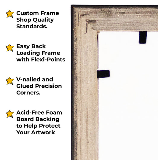 Frame White Wash Solid Wood Picture Frame