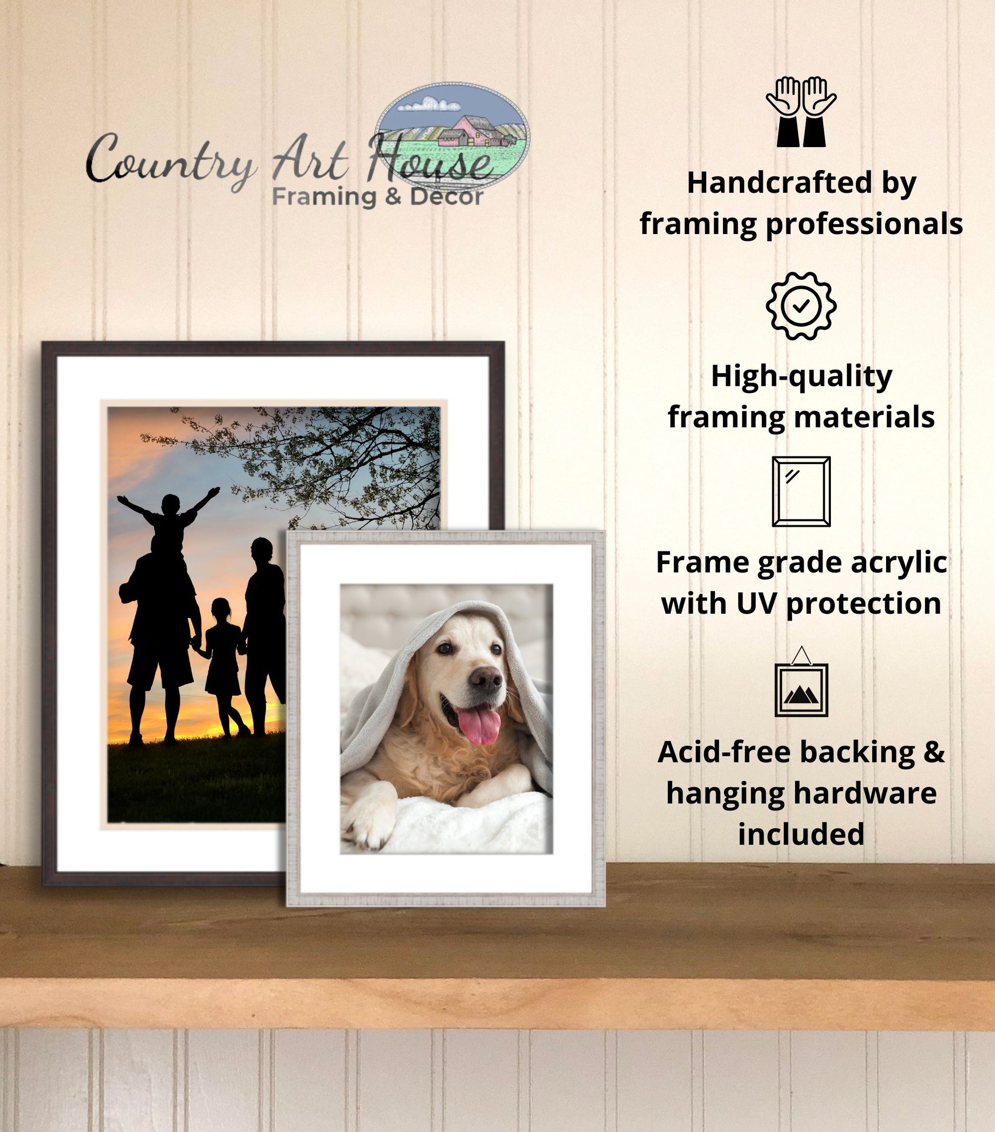 Silver Movie Poster Frame (Style 2) - included components