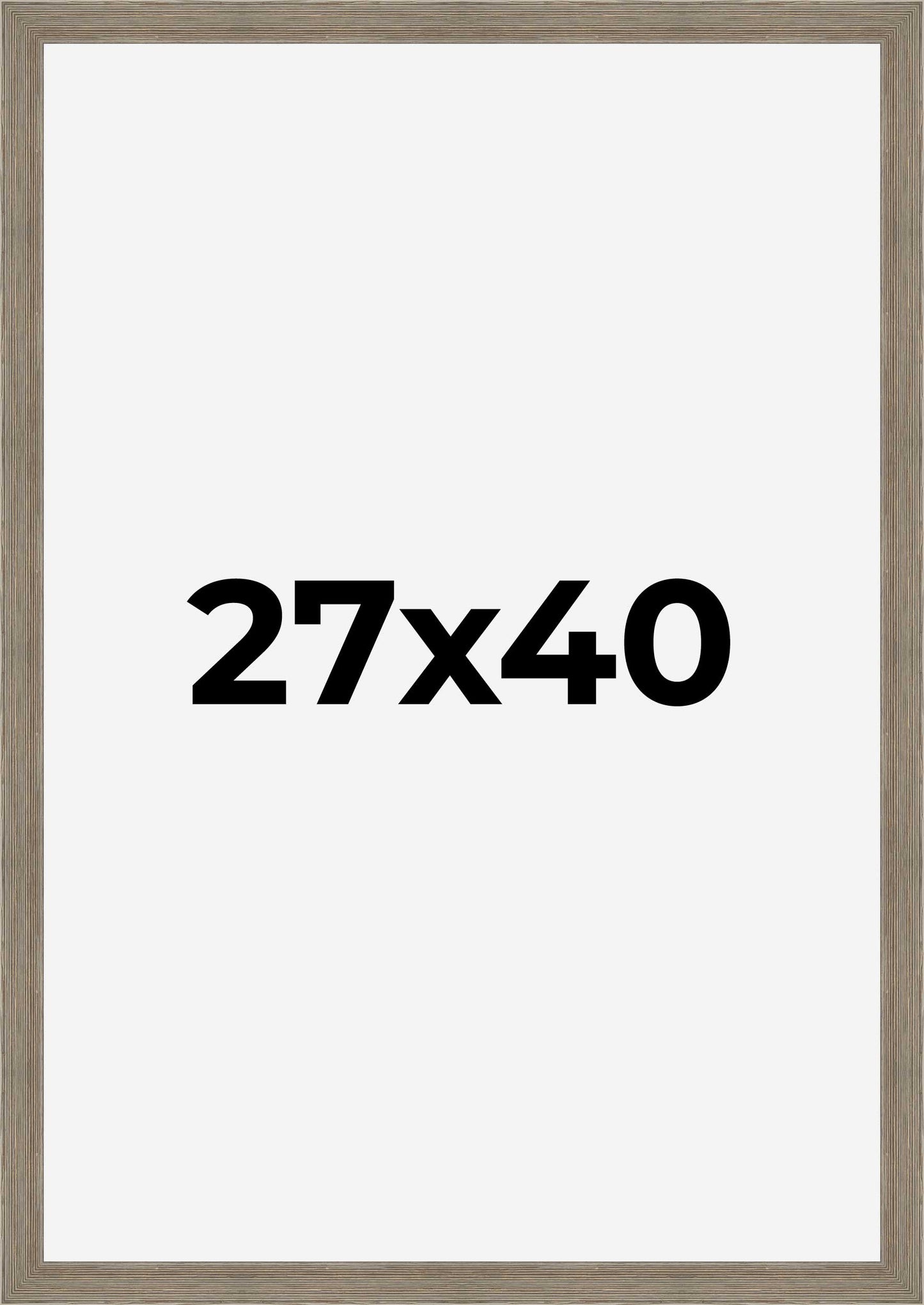 Brown Movie Poster Frame (Style 2) - corner and profile view