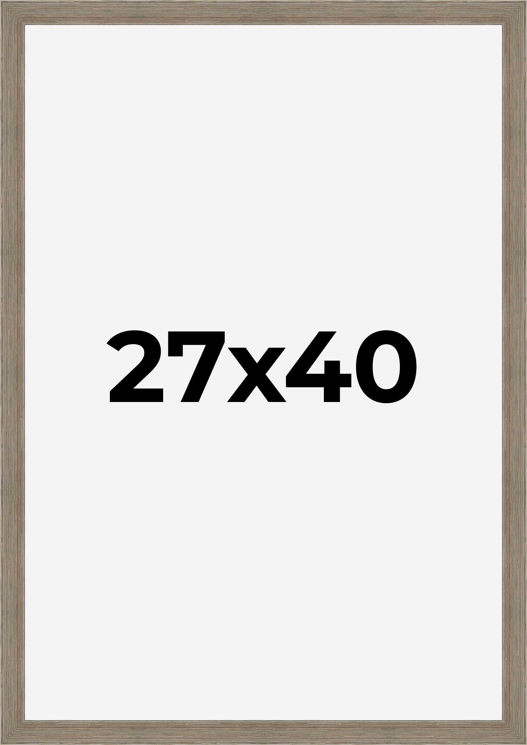 Brown Movie Poster Frame (Style 2) - corner and profile view