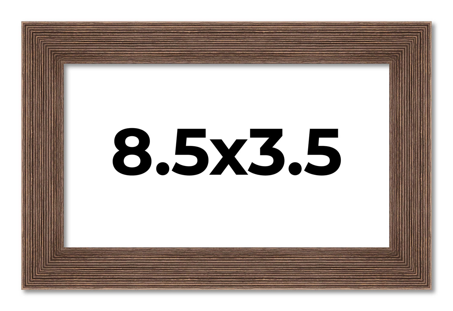 Barnwood Brown First Dollar Currency Frame - back and hardware
