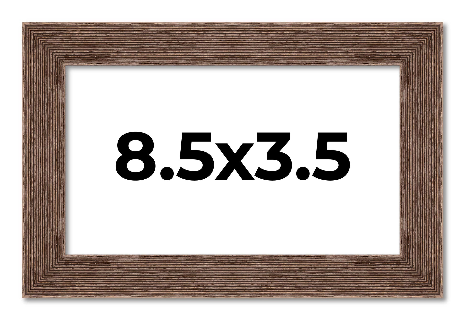 Barnwood Brown First Dollar Currency Frame - back and hardware