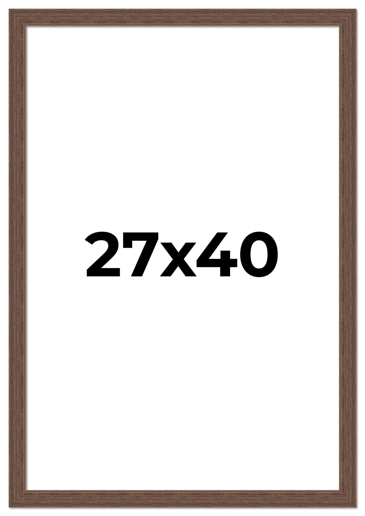 Brown Movie Poster Frame (Style 3) - corner and profile view
