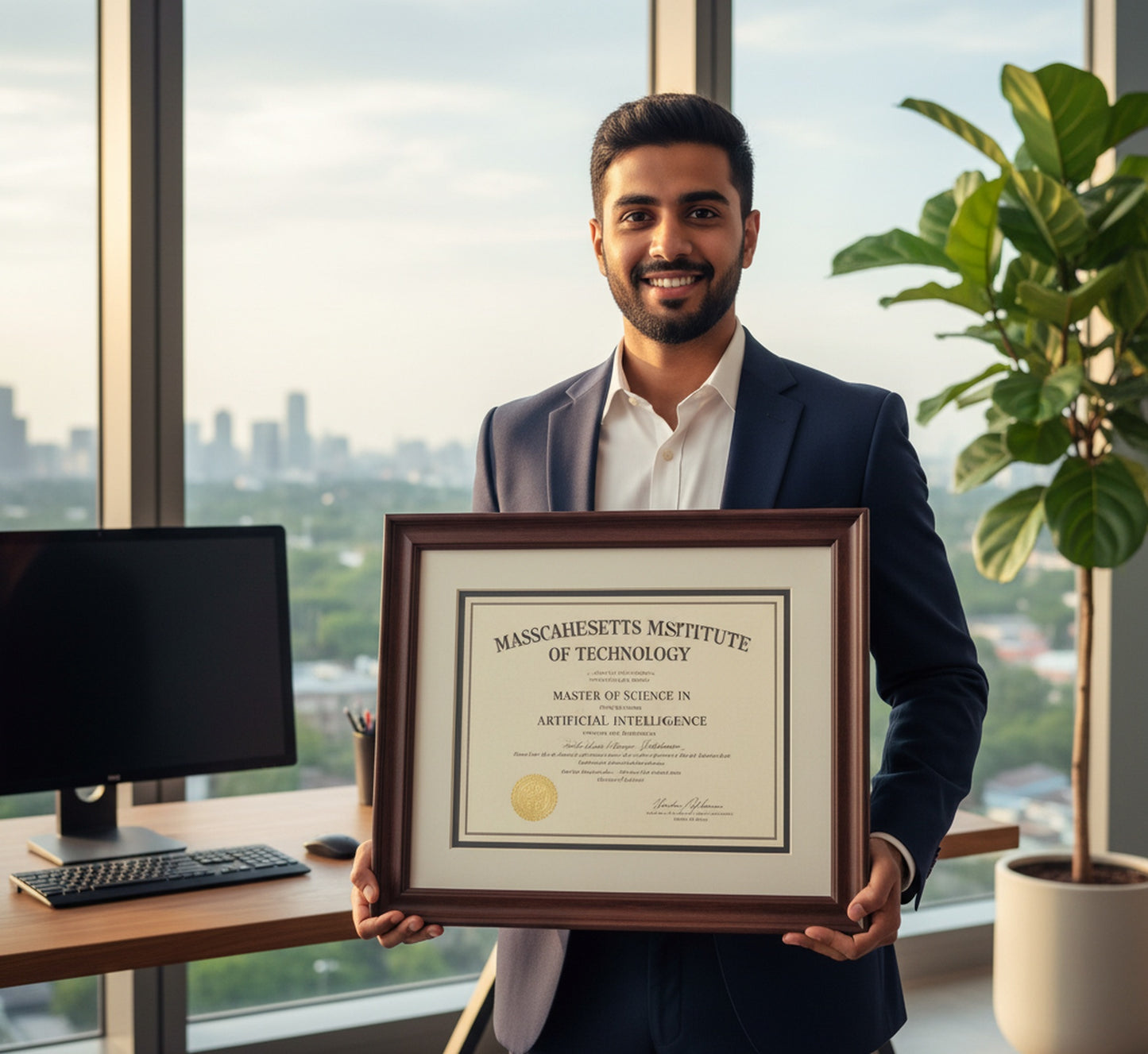 Diploma Military Frame (Style 3) - included components