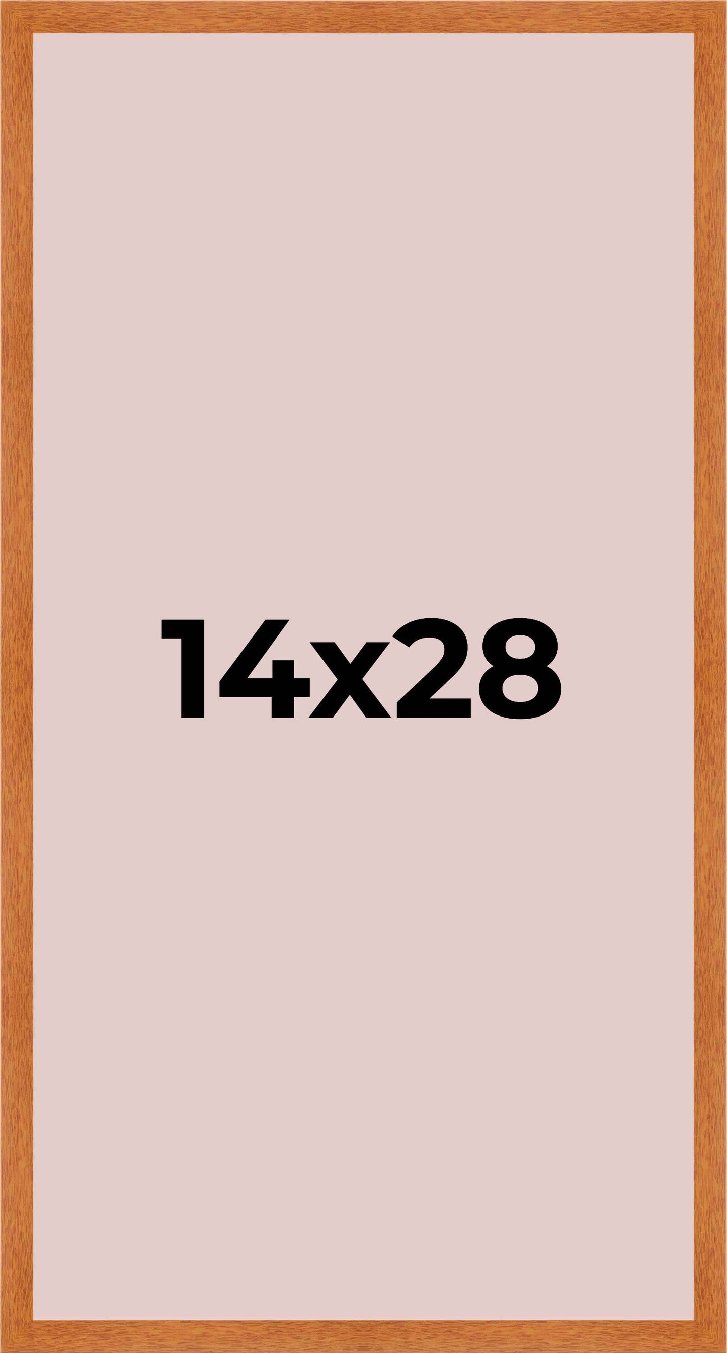 Honey Pecan Wood Shadow Box Display Magazine Frame with Pink Mat - corner and profile view