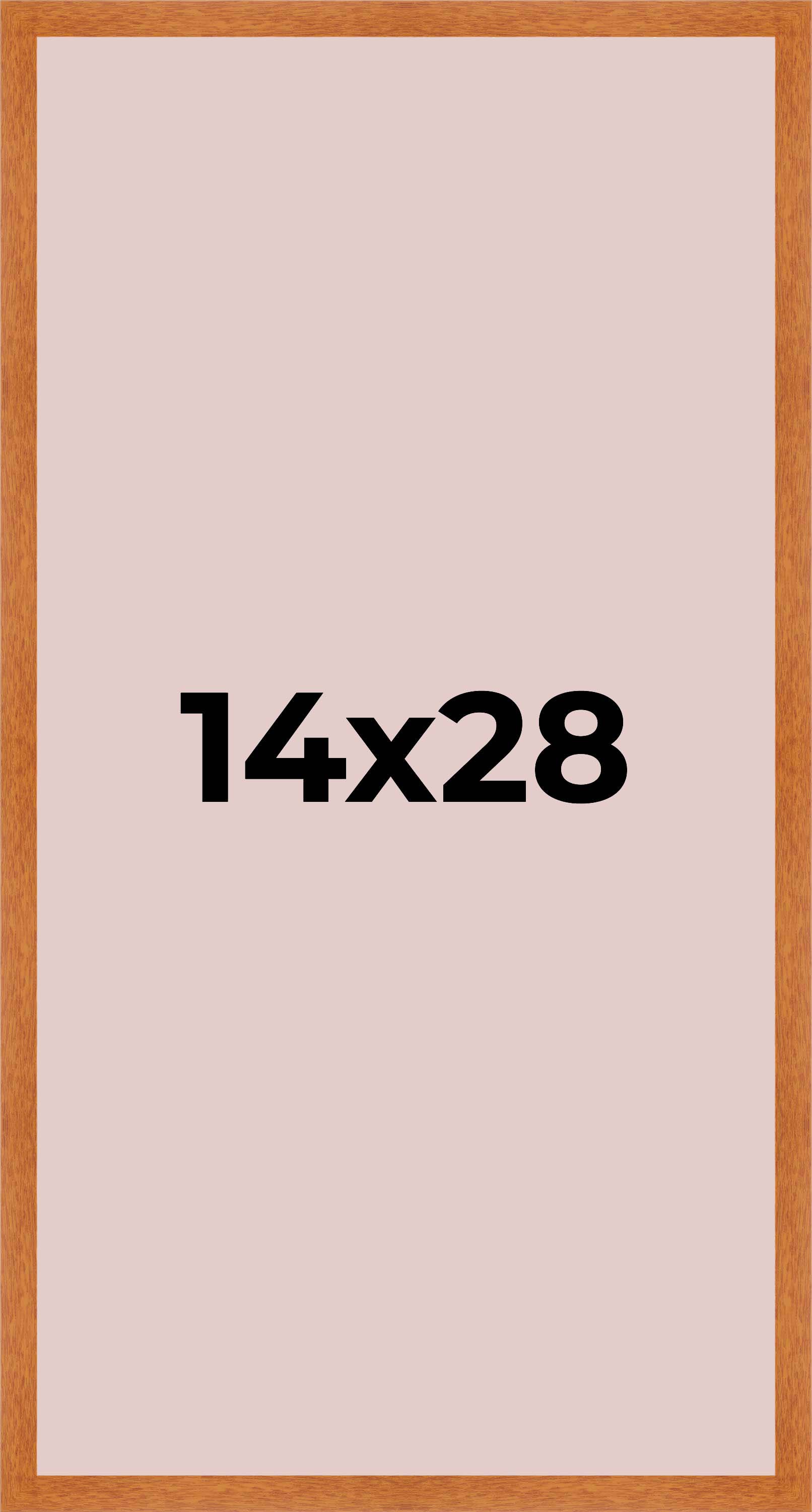Honey Pecan Wood Shadow Box Display Magazine Frame with Pink Mat - corner and profile view