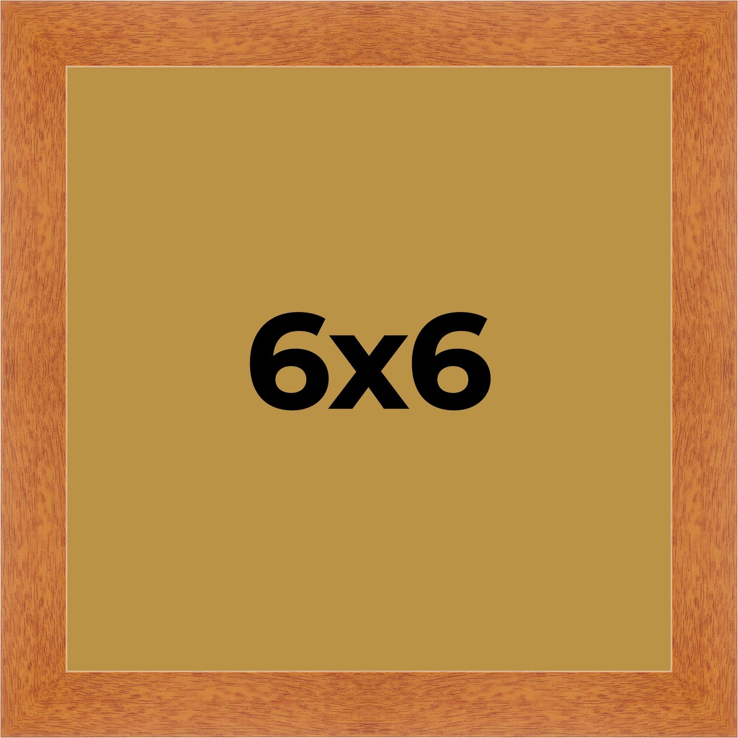 Honey Pecan Wood Shadow Box Magazine Frame with Gold Mat - corner and profile view