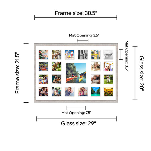 White Collage Frame