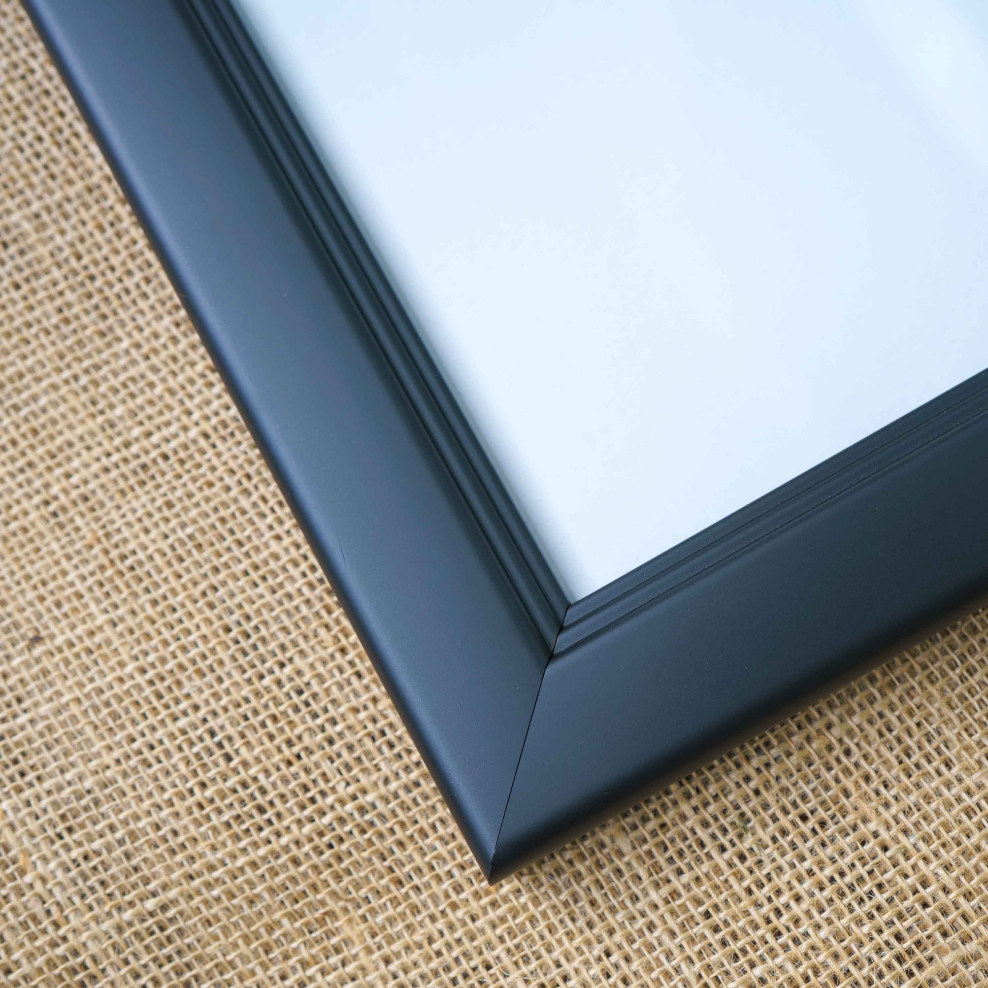 Traditional Black First Dollar Currency Frame - back and hardware