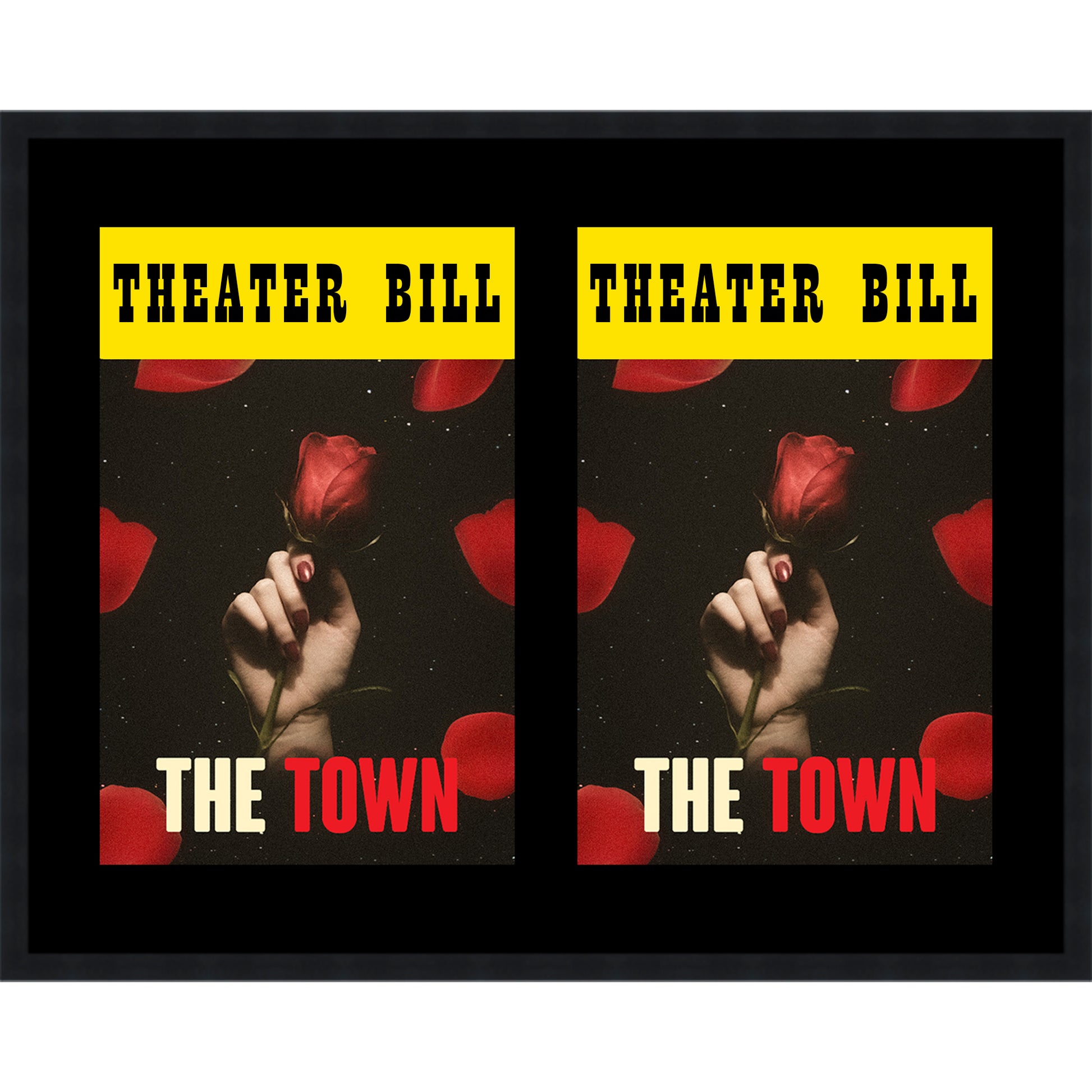 Playbill Frame (Style 1) - corner and profile view