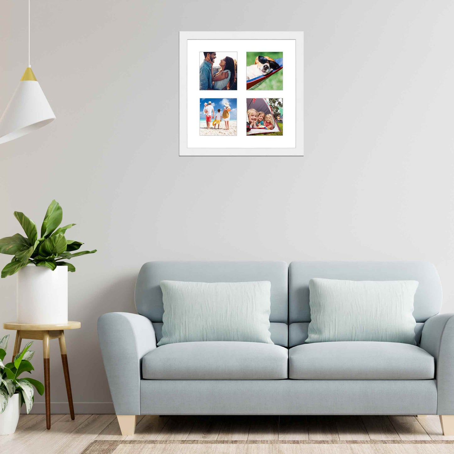 Genuine Wood Mixed Collage Frame (Style 4) - detail view