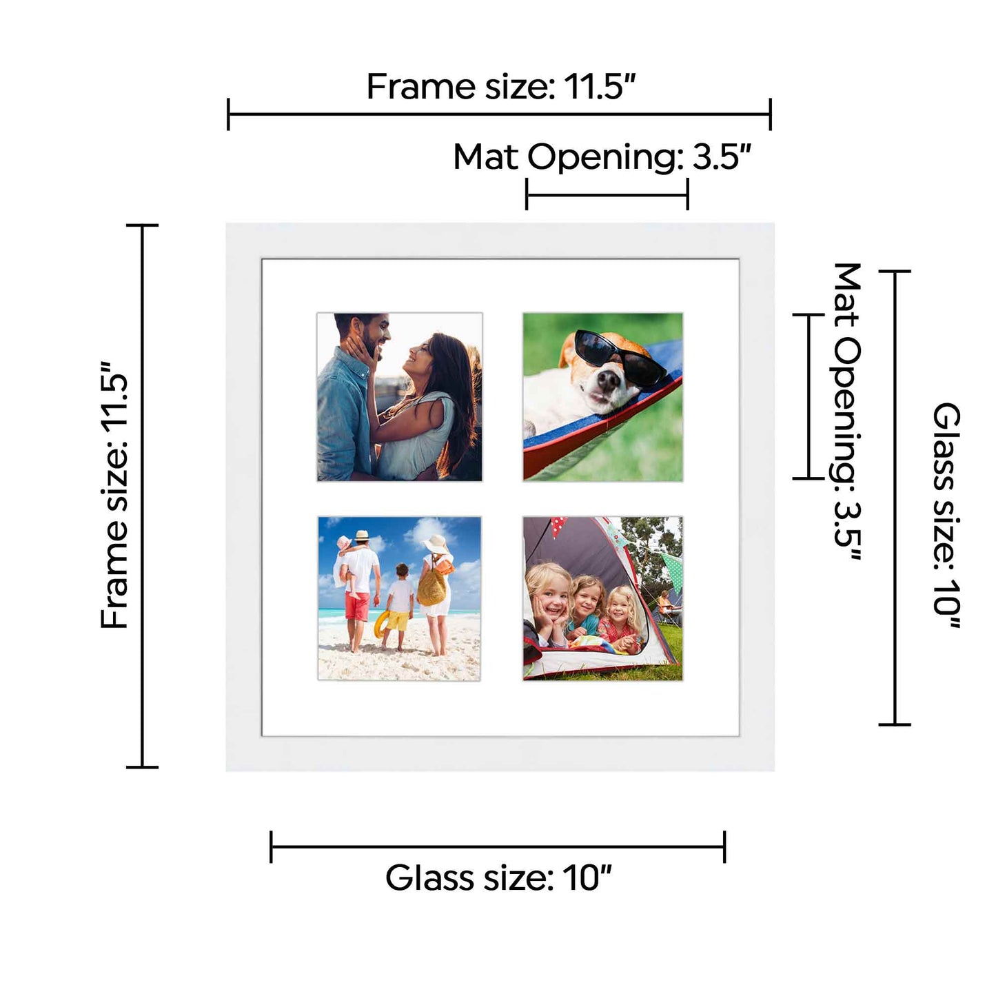 Genuine Wood Mixed Collage Frame (Style 4)