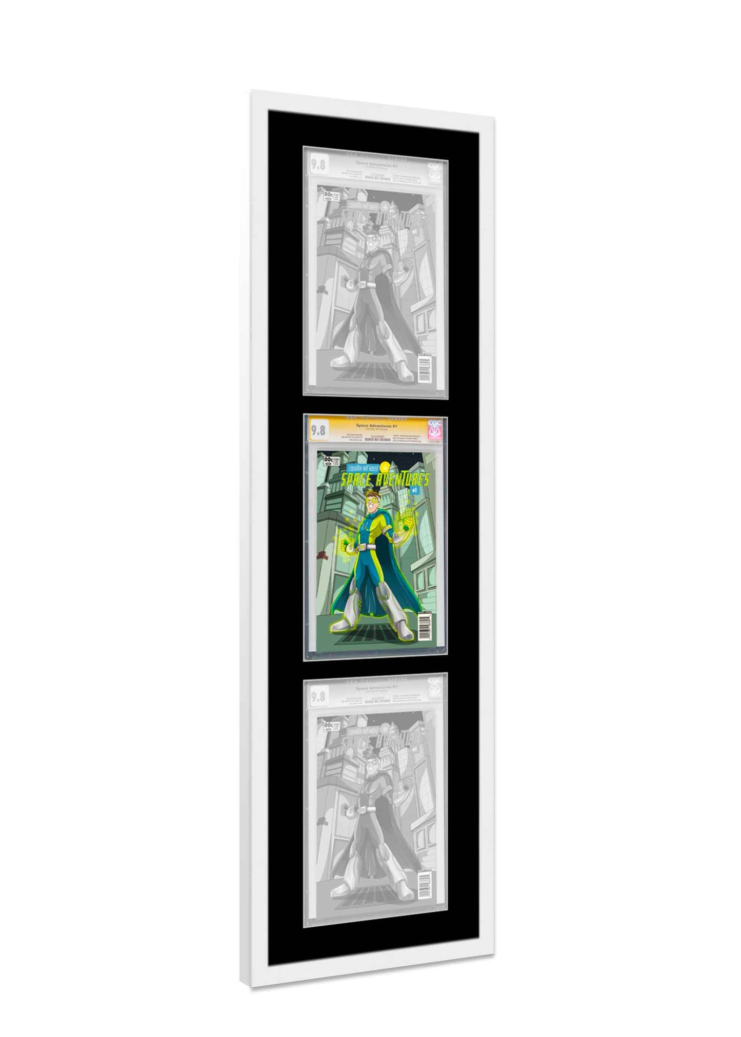 Shadow Box Gallery Wood Frames - Solid White DEEP Shadowbox Frame with a Display Depth of 3/4" - Shadowbox Frame includes Shatter Proof UV Acrylic Front, Acid Free Interior, and Hanging Hardware - view 11