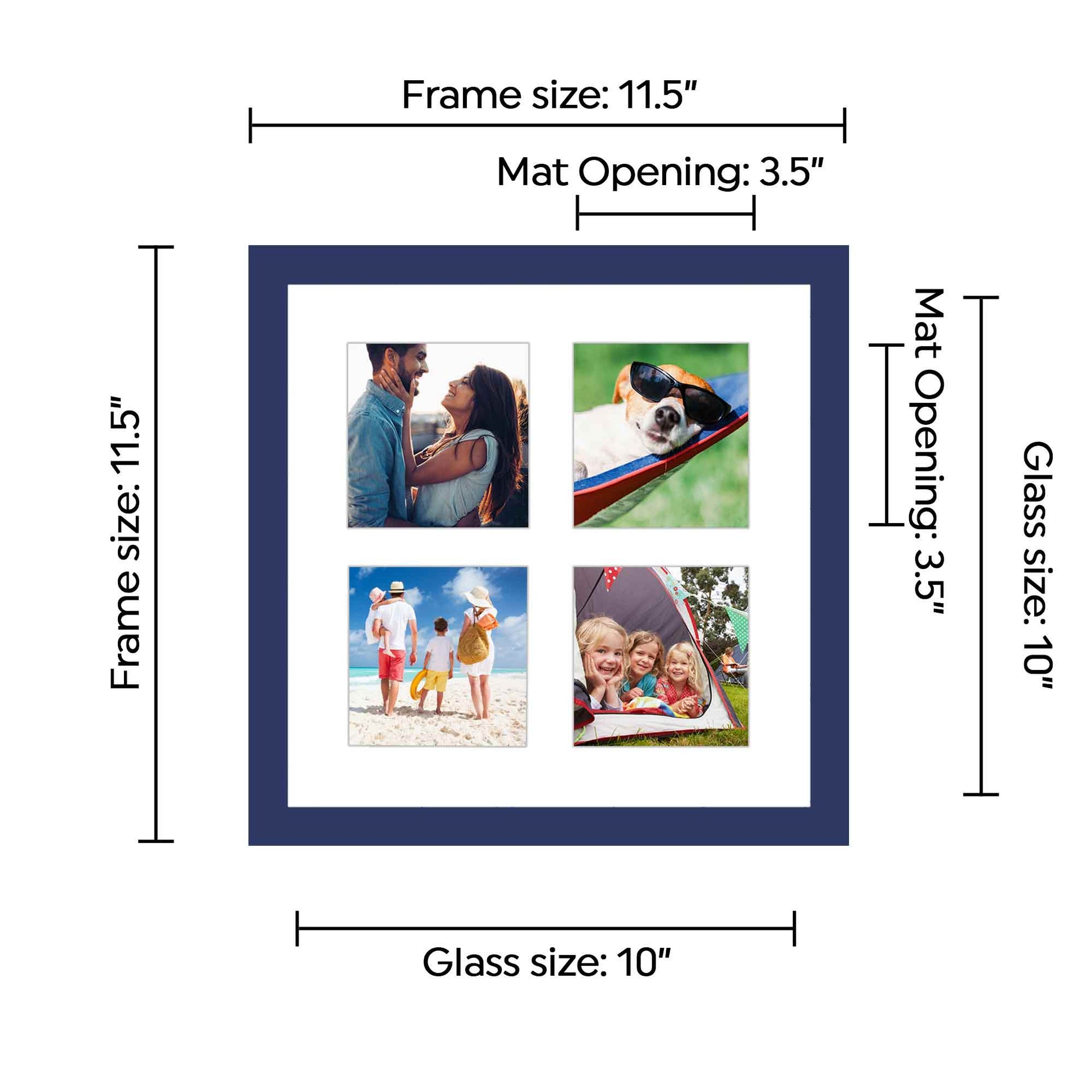 Blue Collage Frame