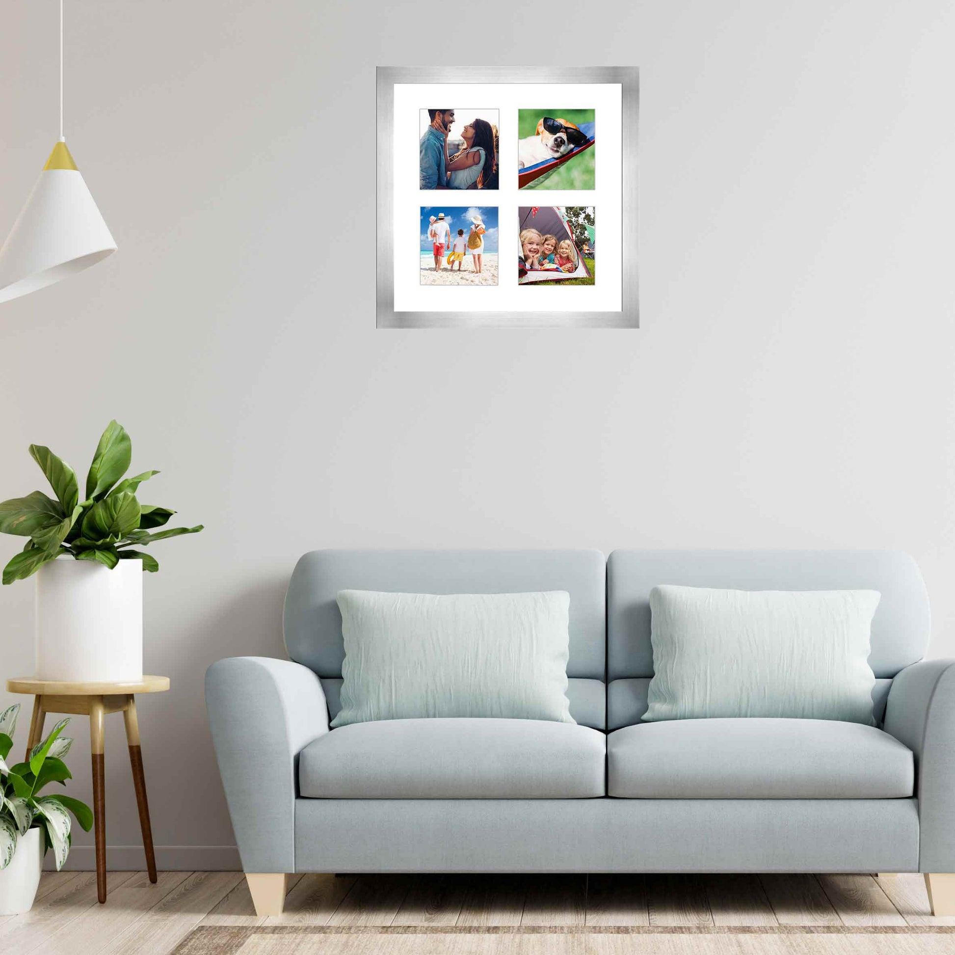 Genuine Wood Mixed Collage Frame (Style 5) - detail view