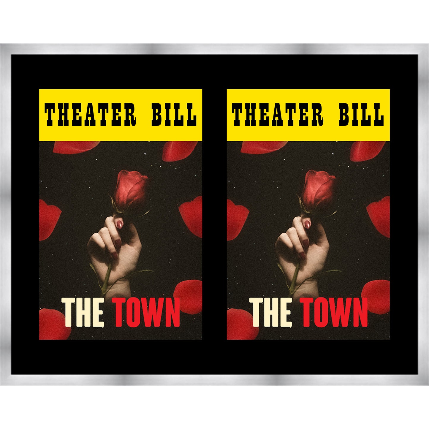 Playbill Frame (Style 2) - corner and profile view